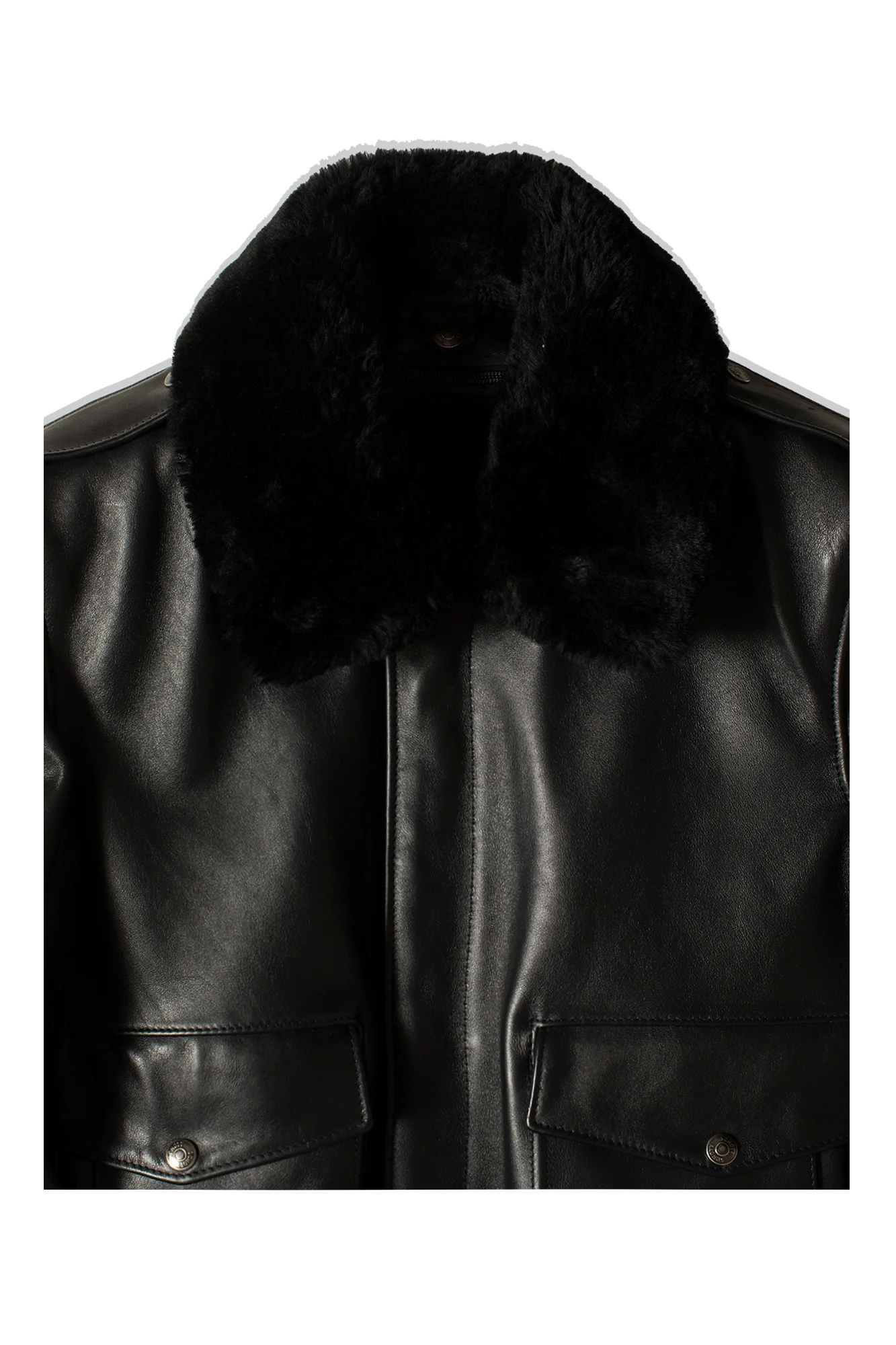 A-2 Naked Cowhide Leather Flight Jacket - Image 4