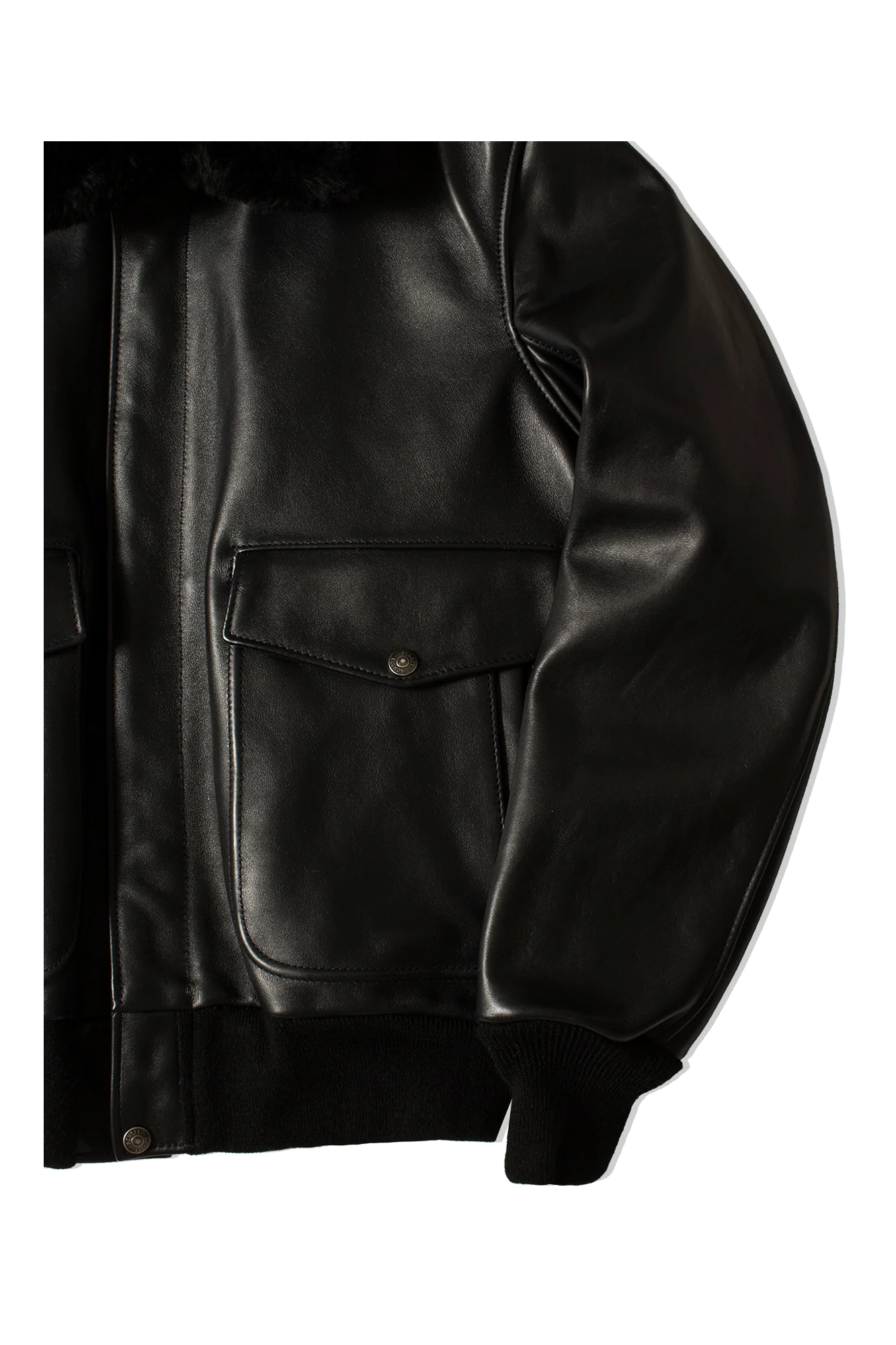 A-2 Naked Cowhide Leather Flight Jacket - Image 5