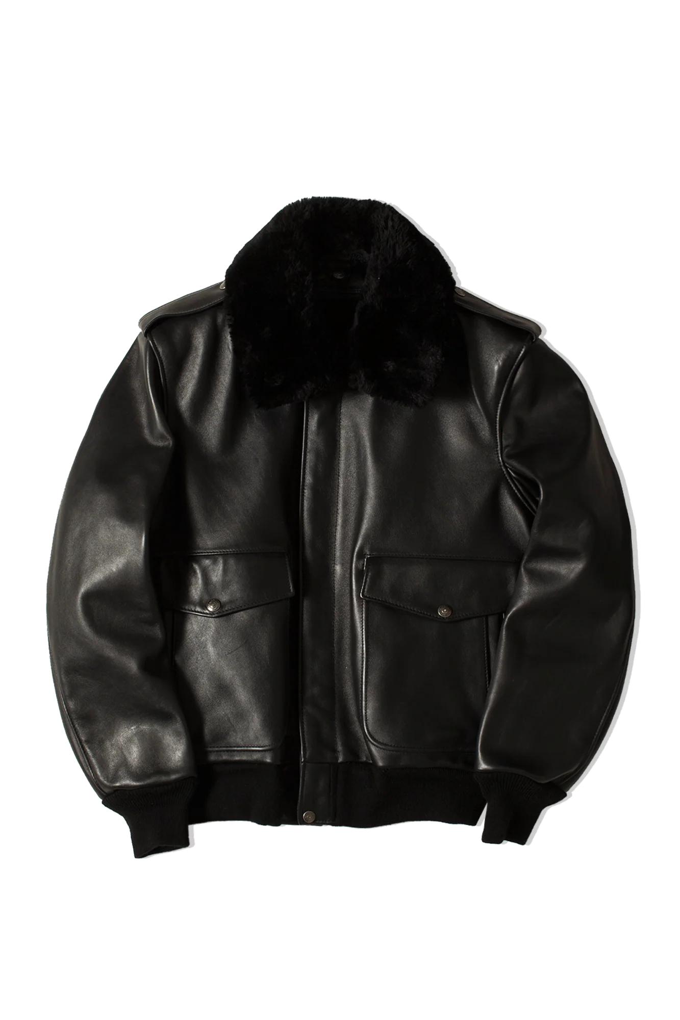 A-2 Naked Cowhide Leather Flight Jacket - Image 8