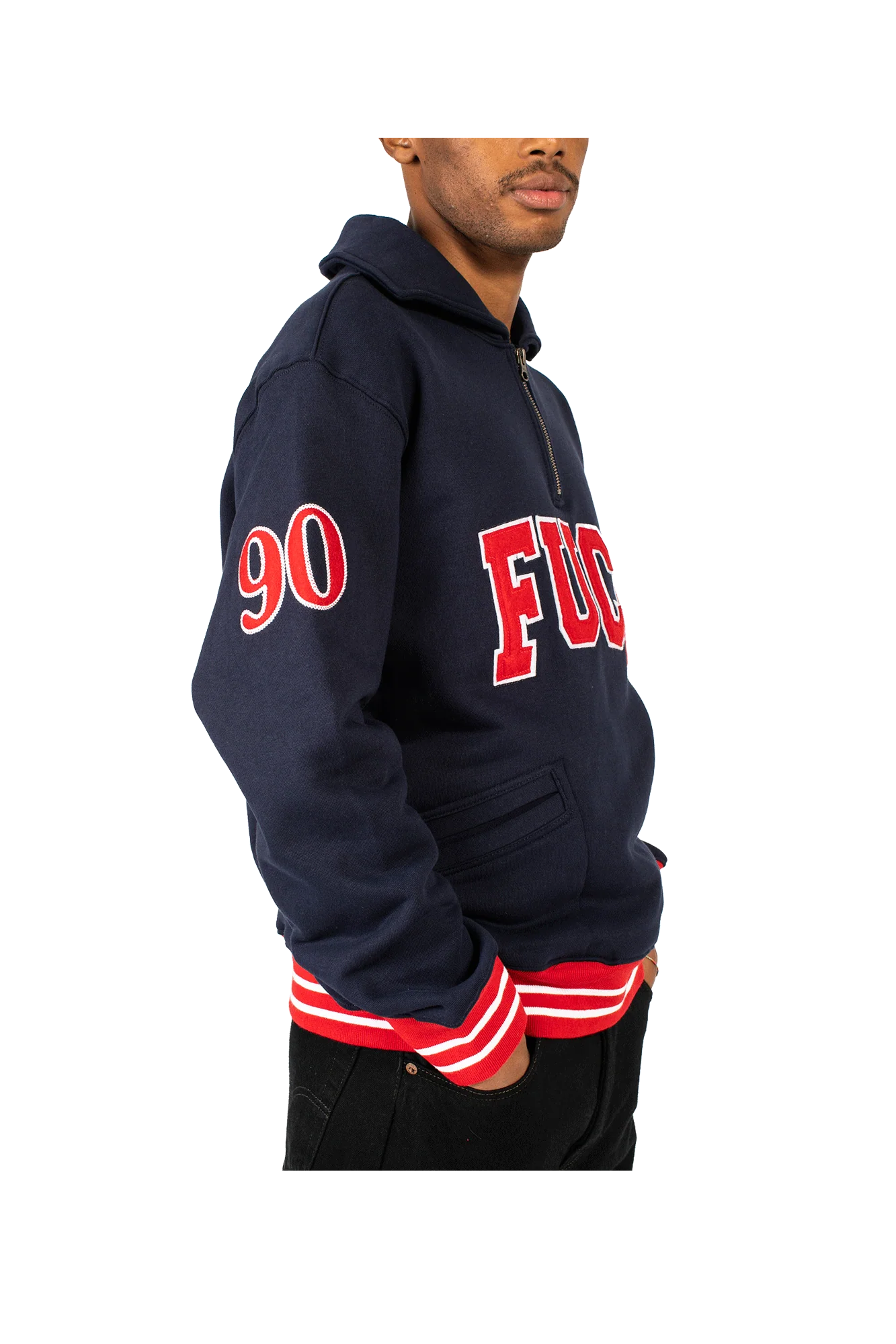Academy Logo Quarter Zip Sweater - Image 5