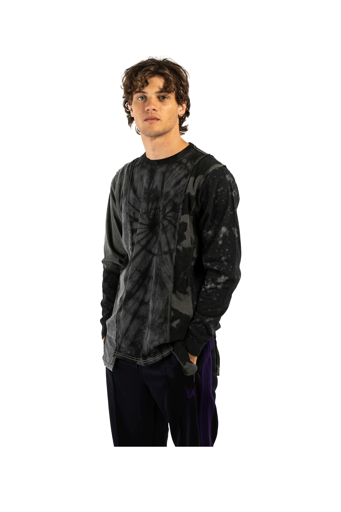 B&W Mishmash 5 Cuts Longsleeve Tee - Image 4