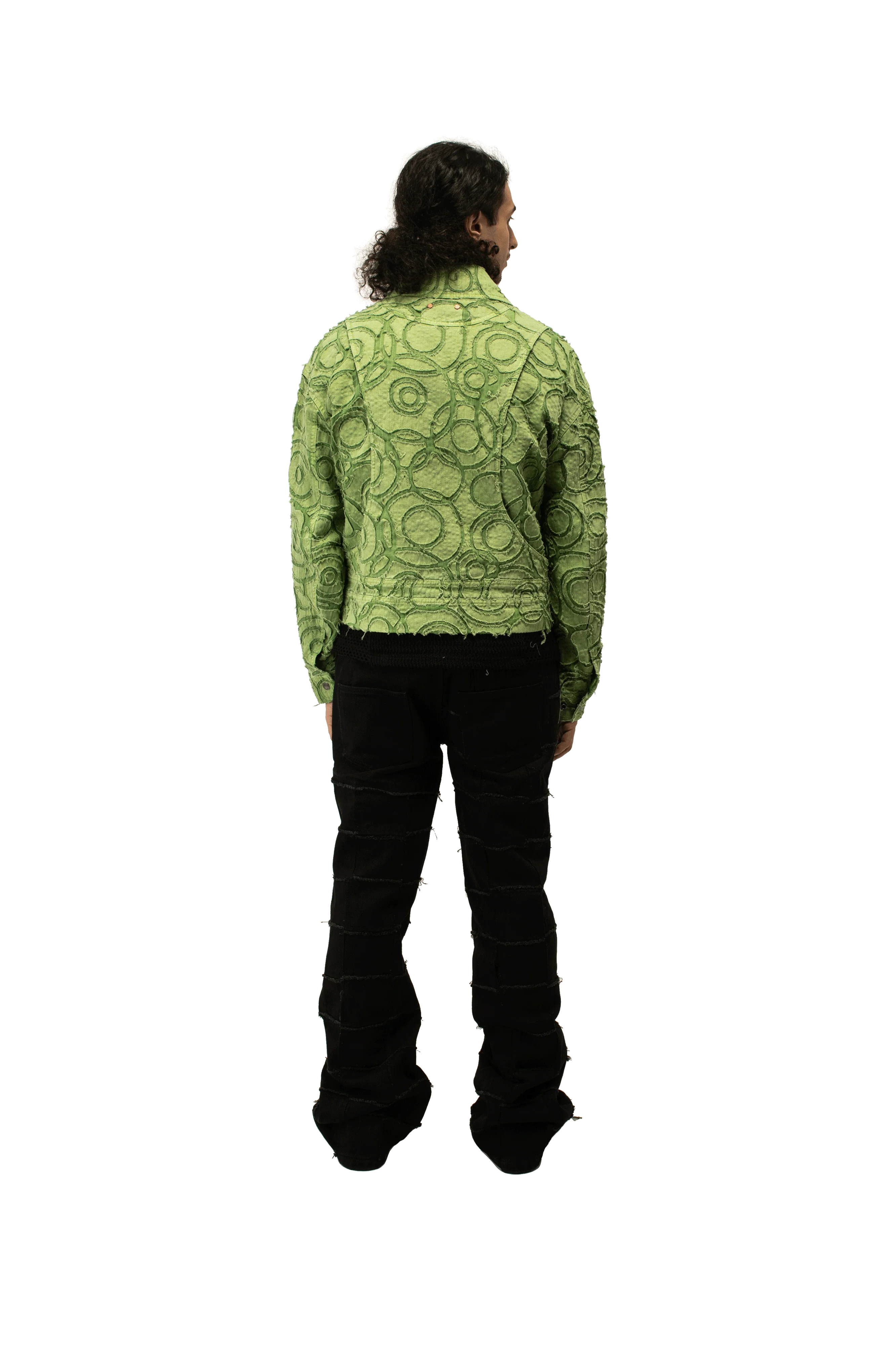 Burn Out Dyed Zip Up Jacket - Image 3