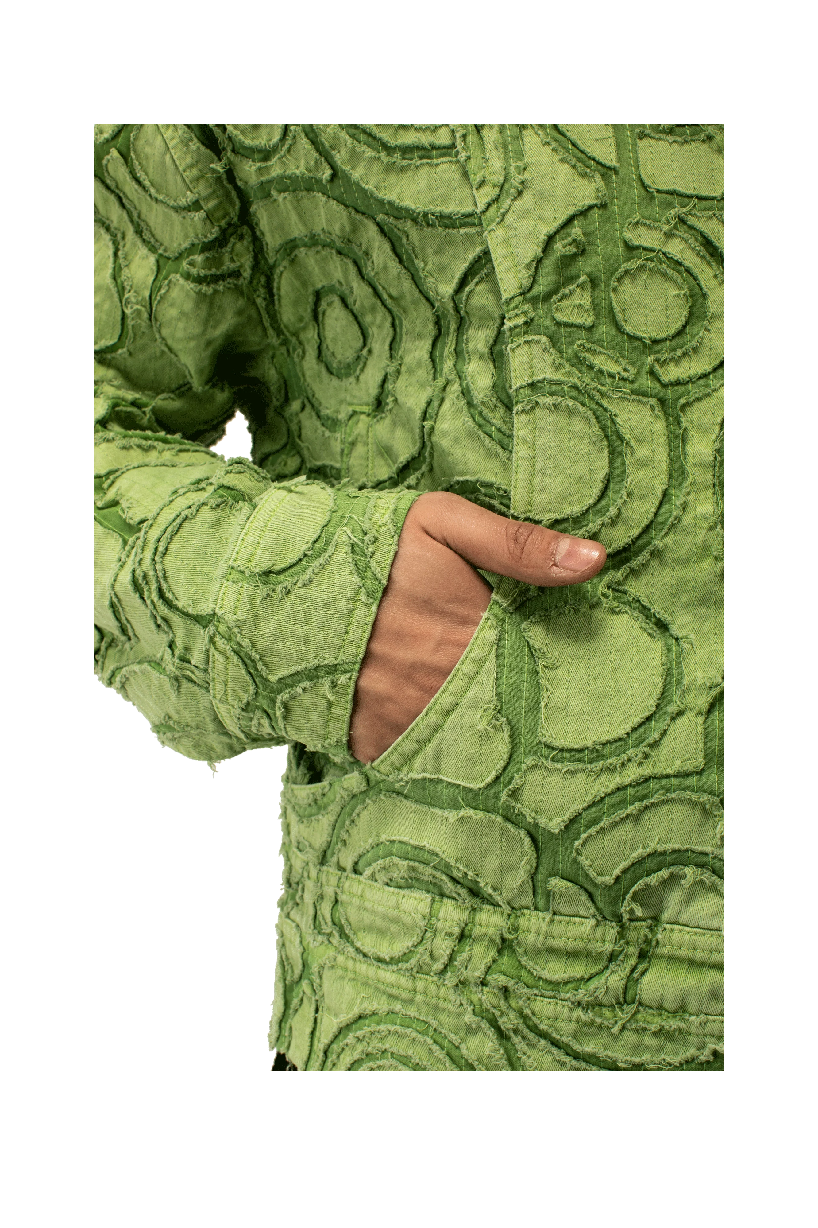 Burn Out Dyed Zip Up Jacket - Image 5