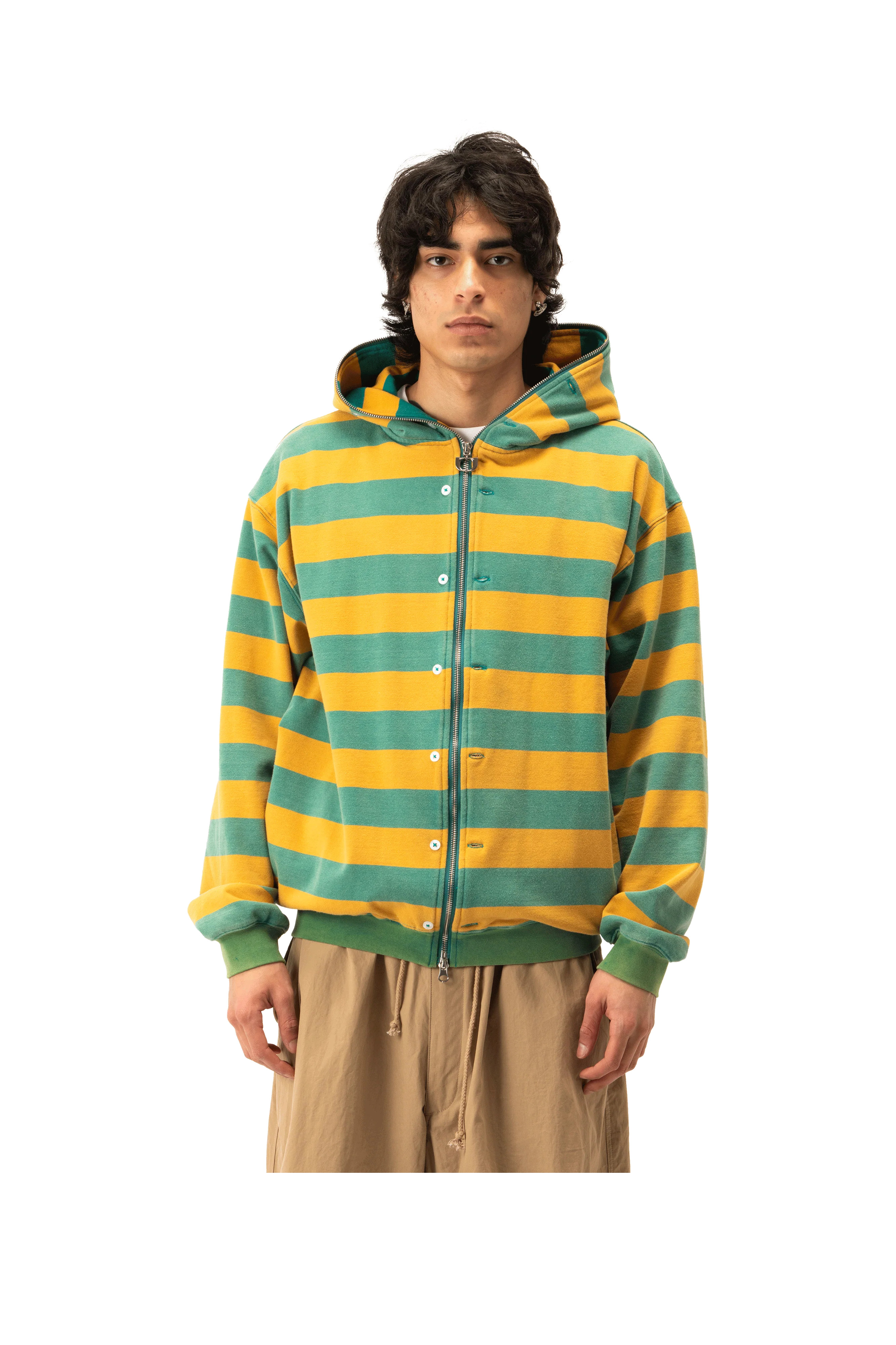 Button Up Zip-Up Sweatshirt. - Image 9