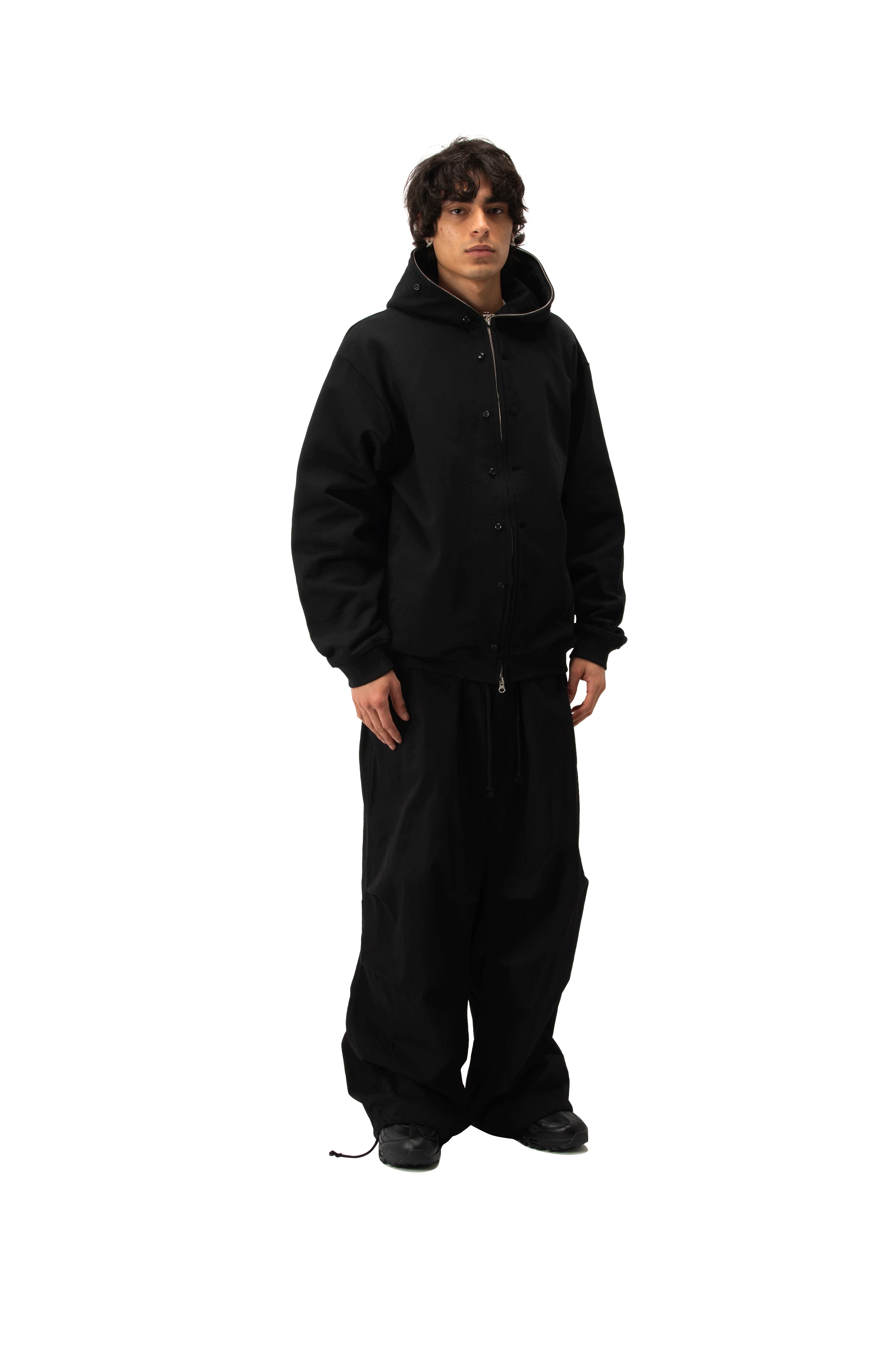 Button Up Zip-Up Sweatshirt. - Image 2