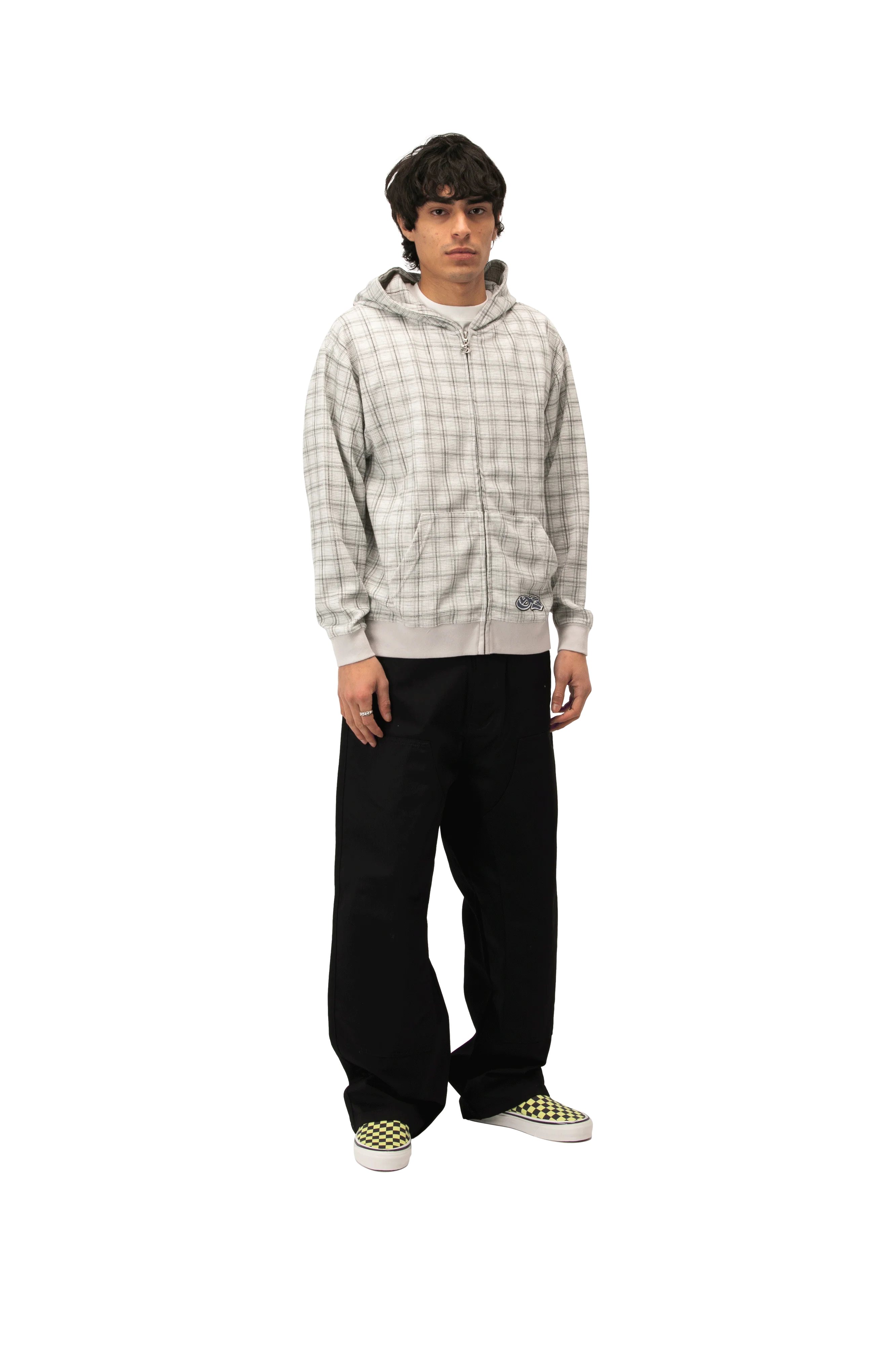 Check Waffle Hoodie - Image 2