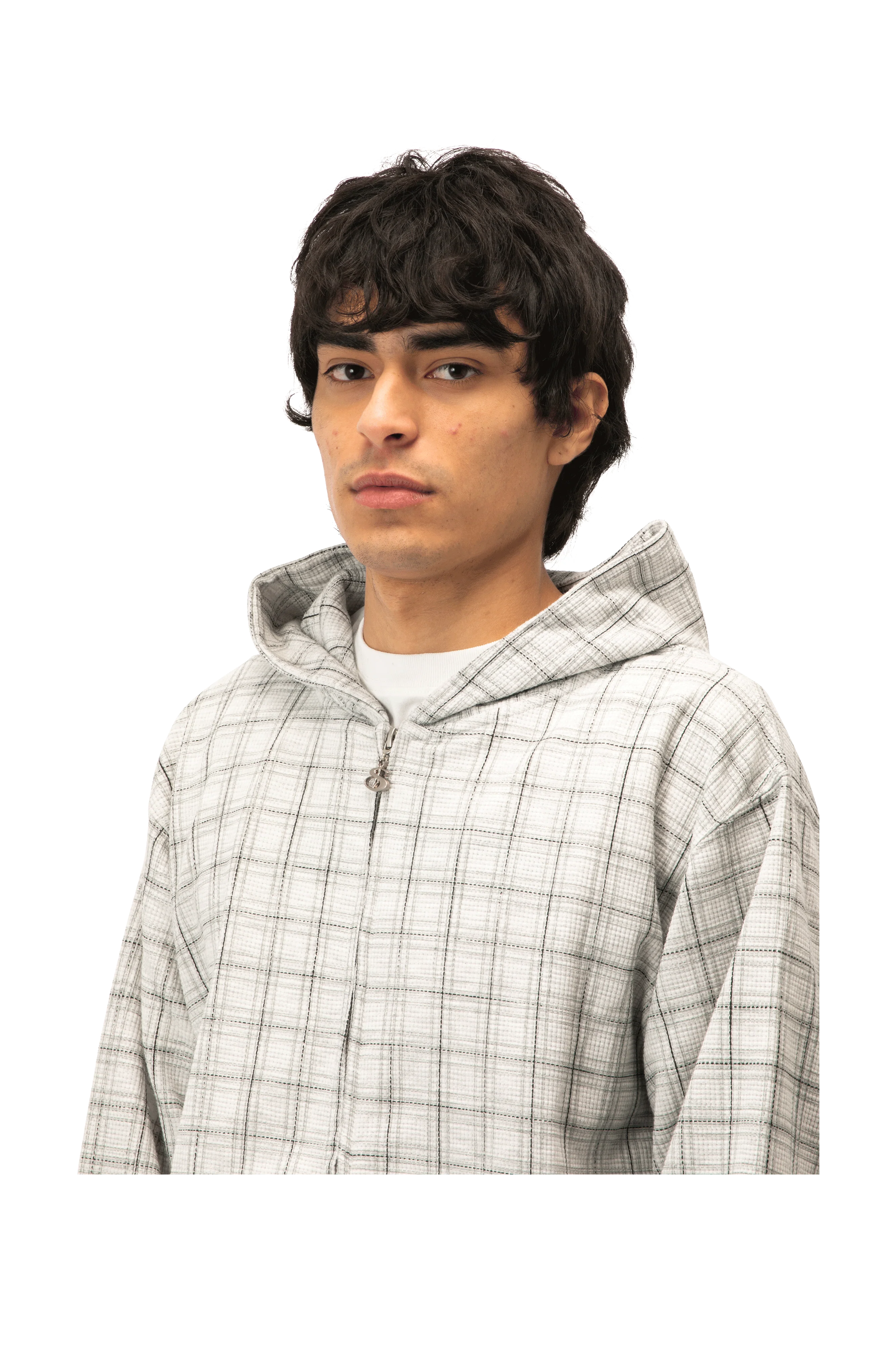 Check Waffle Hoodie - Image 4