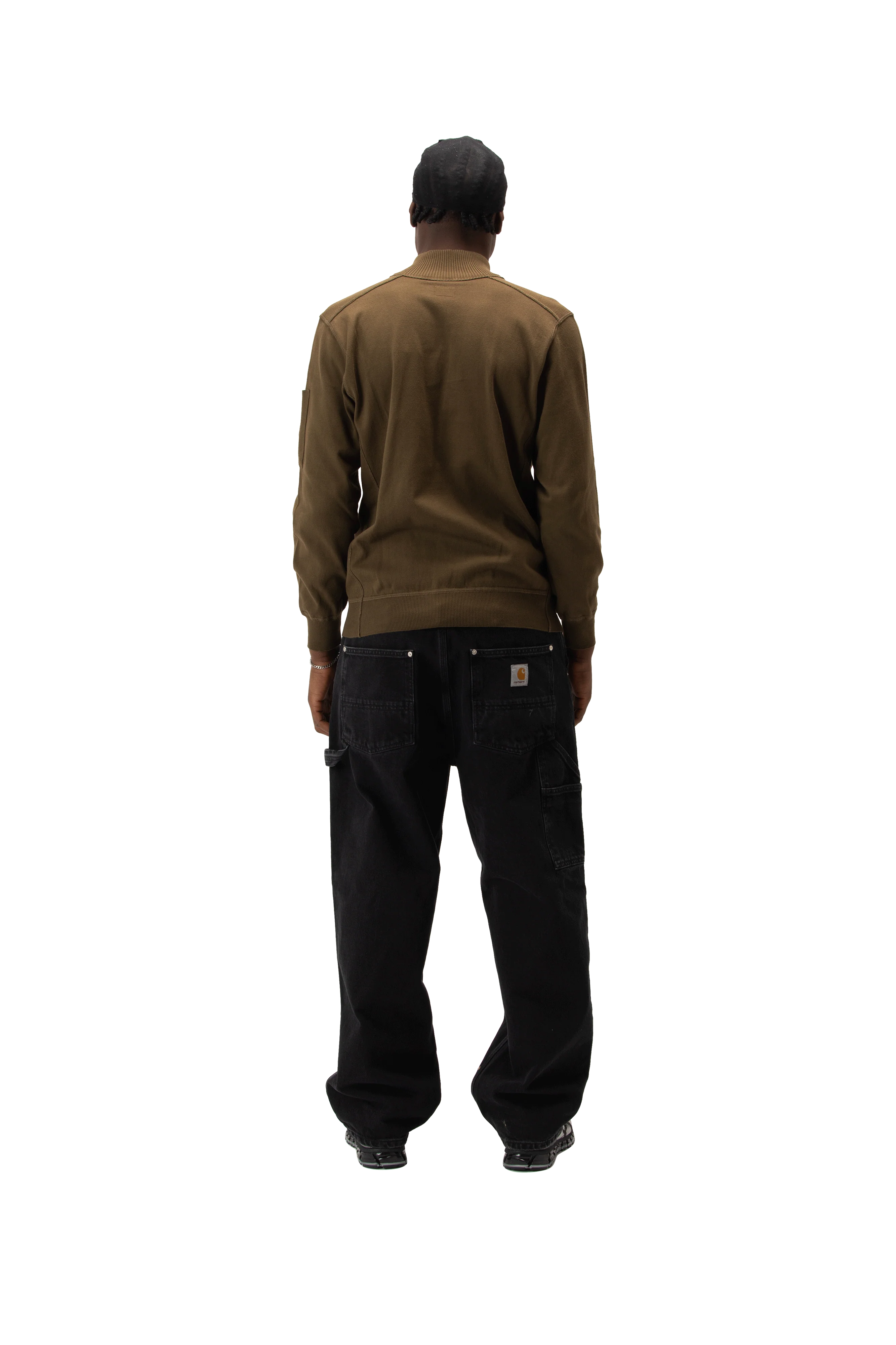 Cotton Sea Island Half Zip Lens Sweater - Image 3