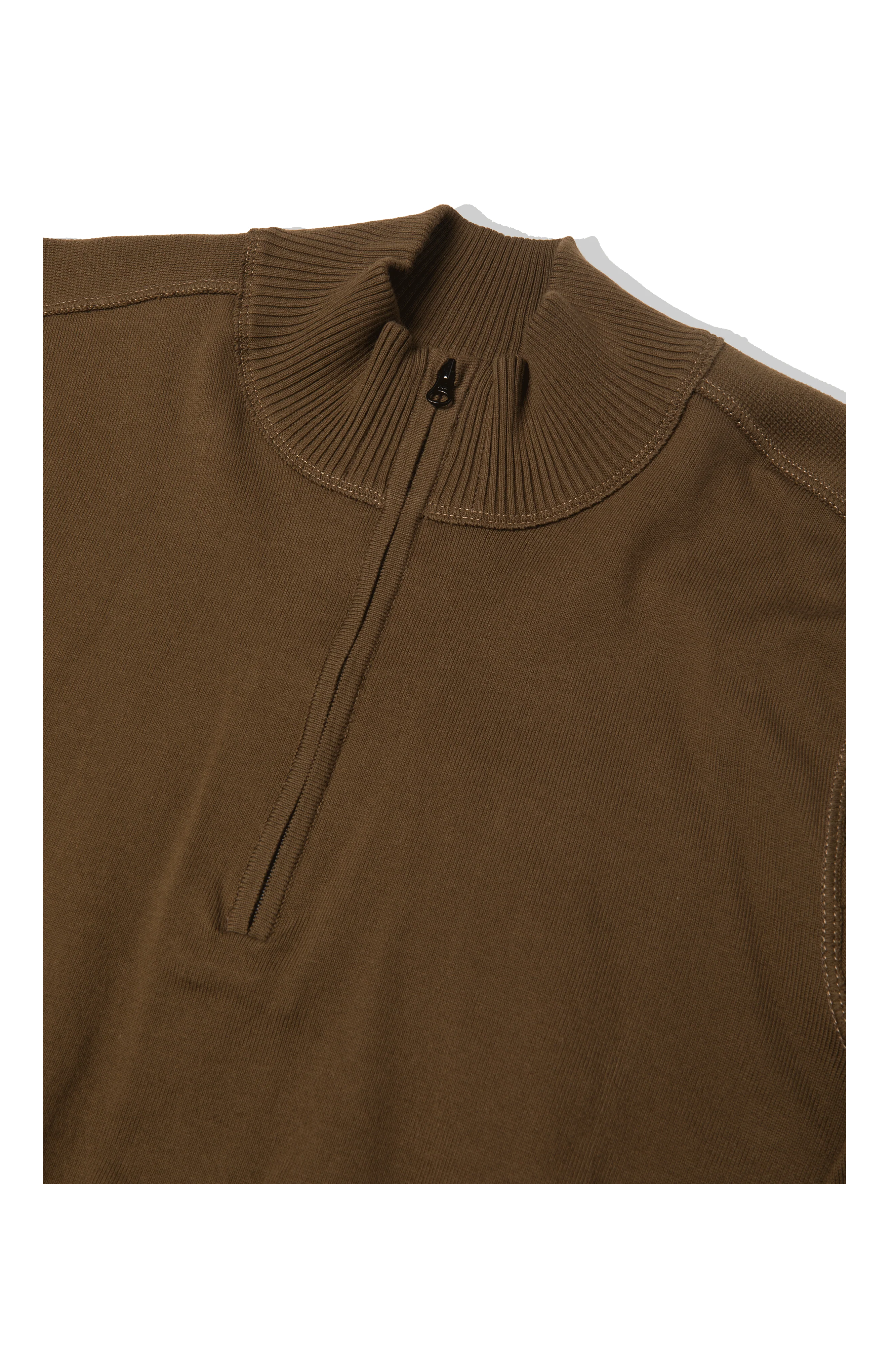 Cotton Sea Island Half Zip Lens Sweater - Image 5