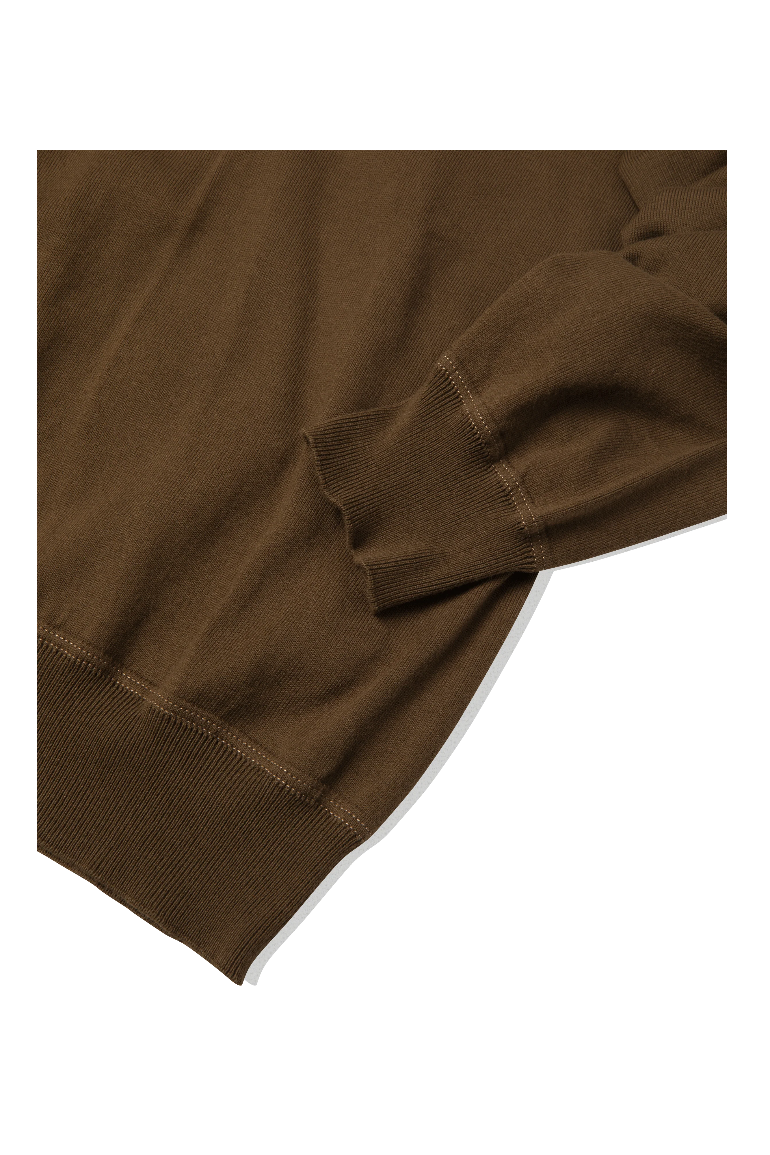 Cotton Sea Island Half Zip Lens Sweater - Image 7