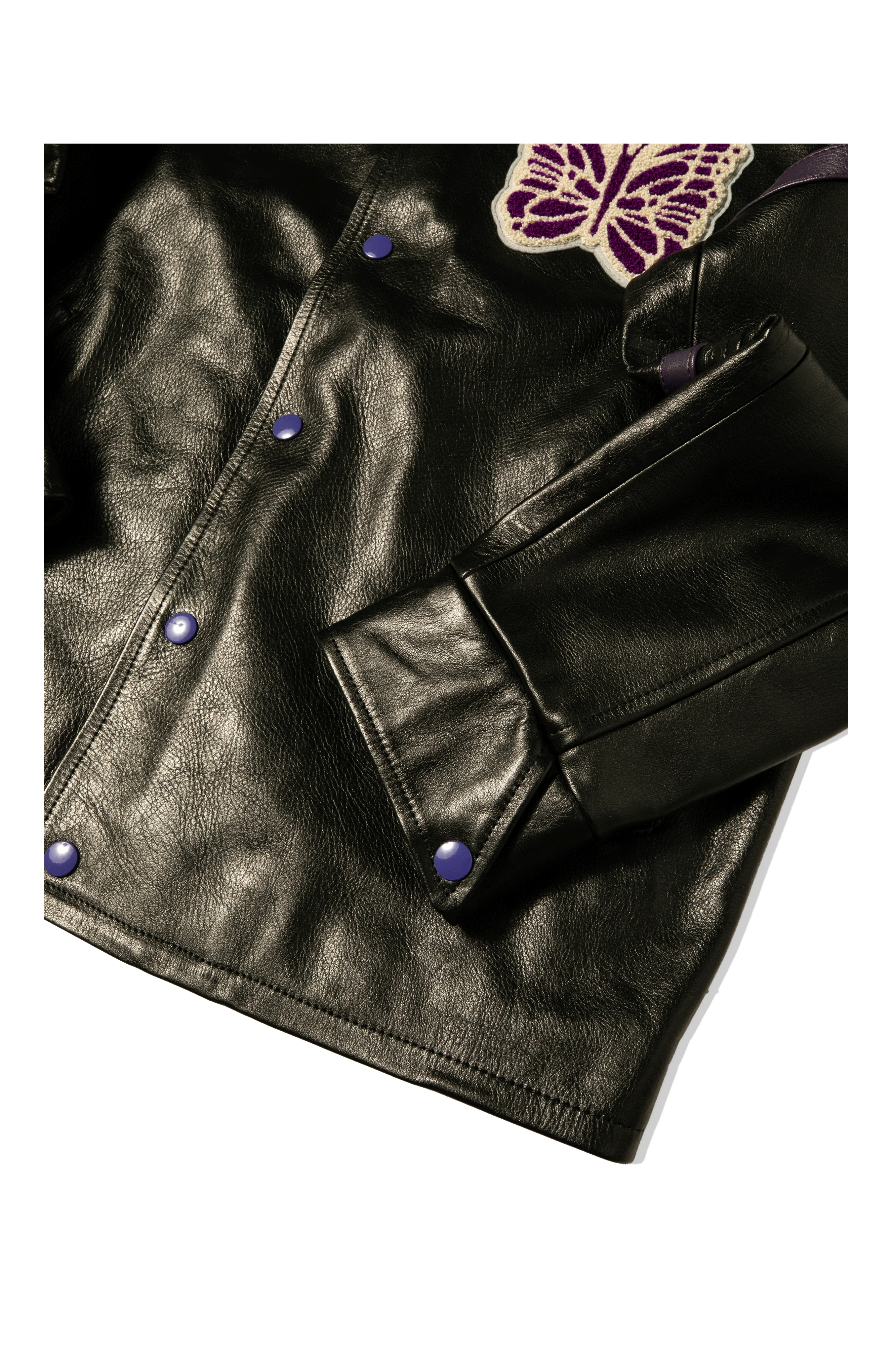 Cowhide Leather Letterman Jacket - Image 9
