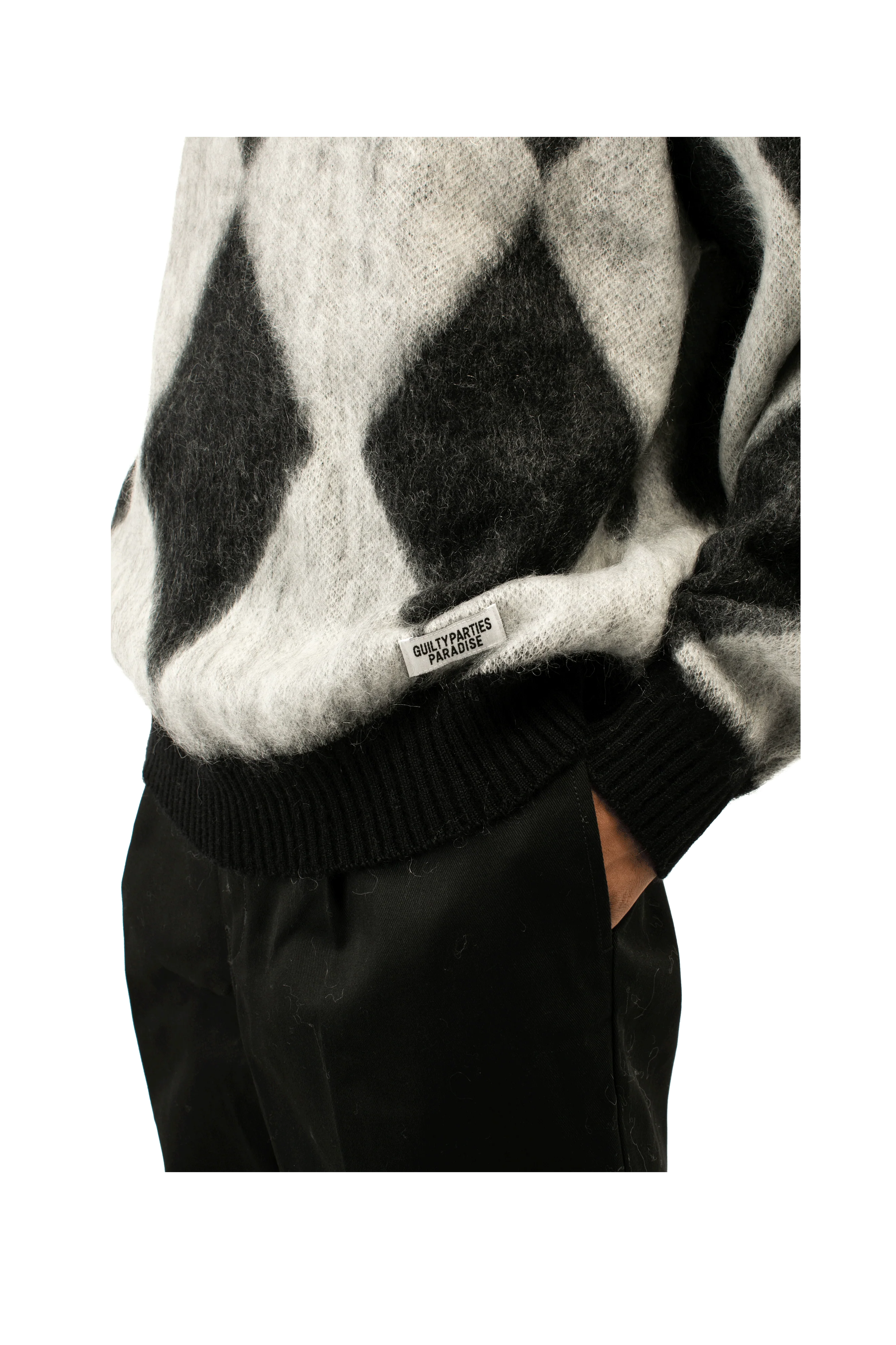 Diamond Mohair Crewneck Sweatershirt - Image 4