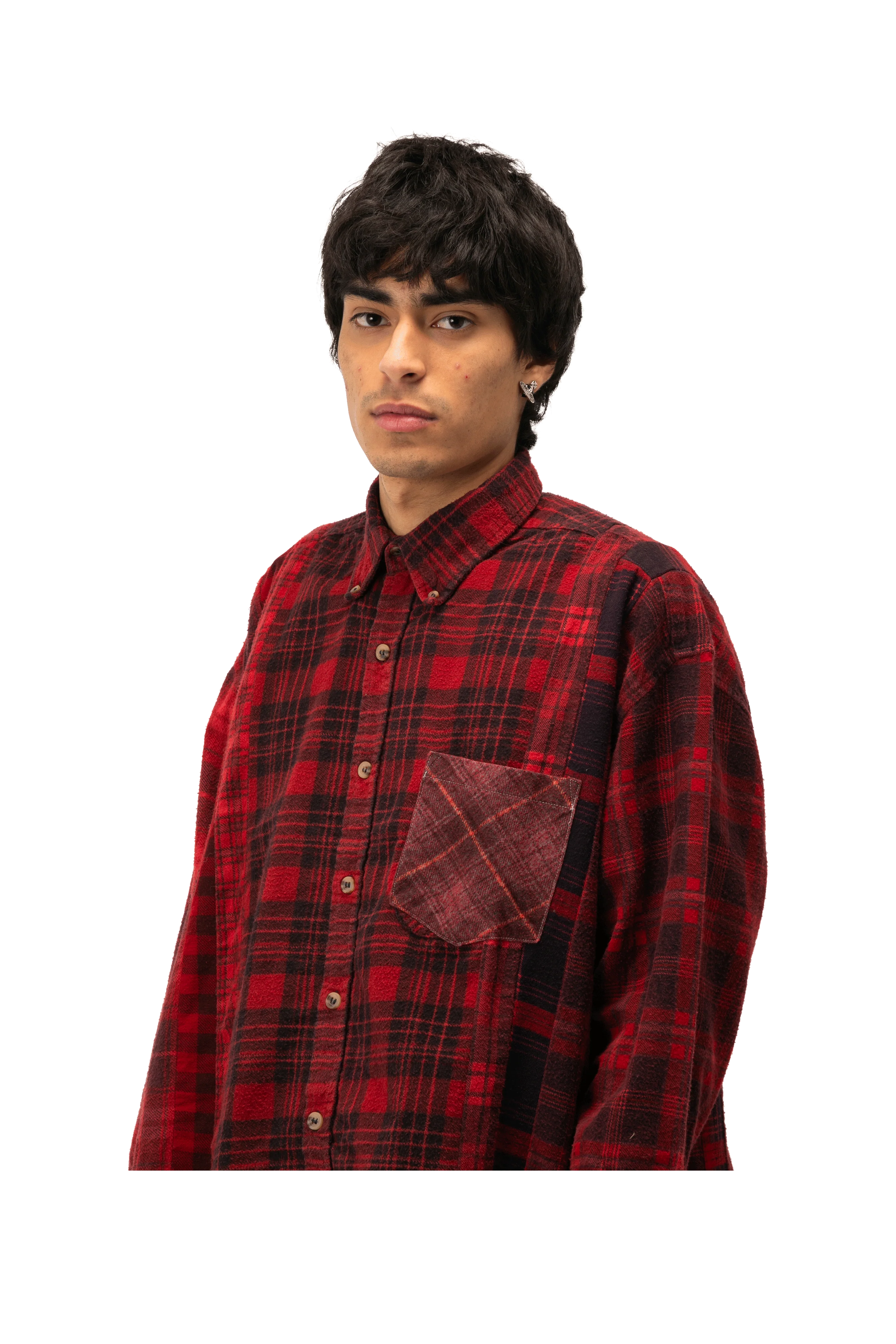 Flannel Shirt -> 7 Cuts Wilde Shirt / Over Dye - Image 4