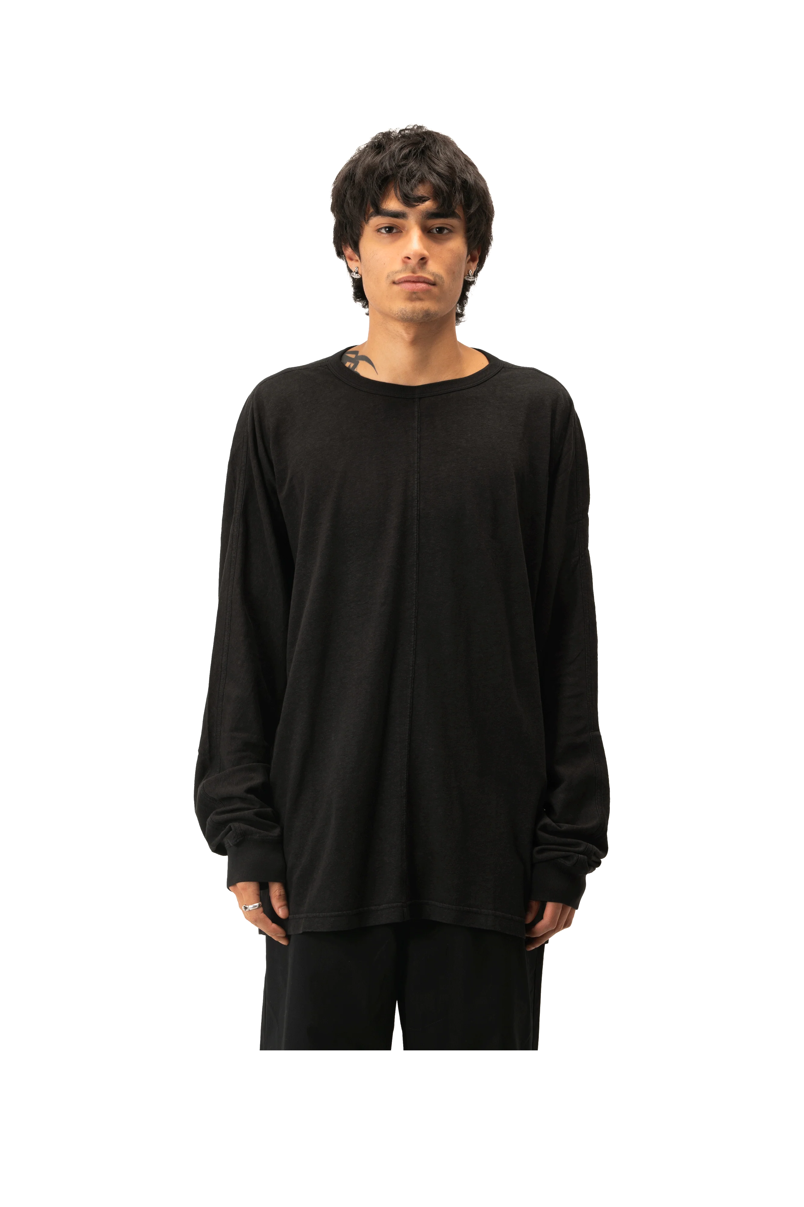 Hemp Cross Oversized Longsleeve T-Shirt - Image 8