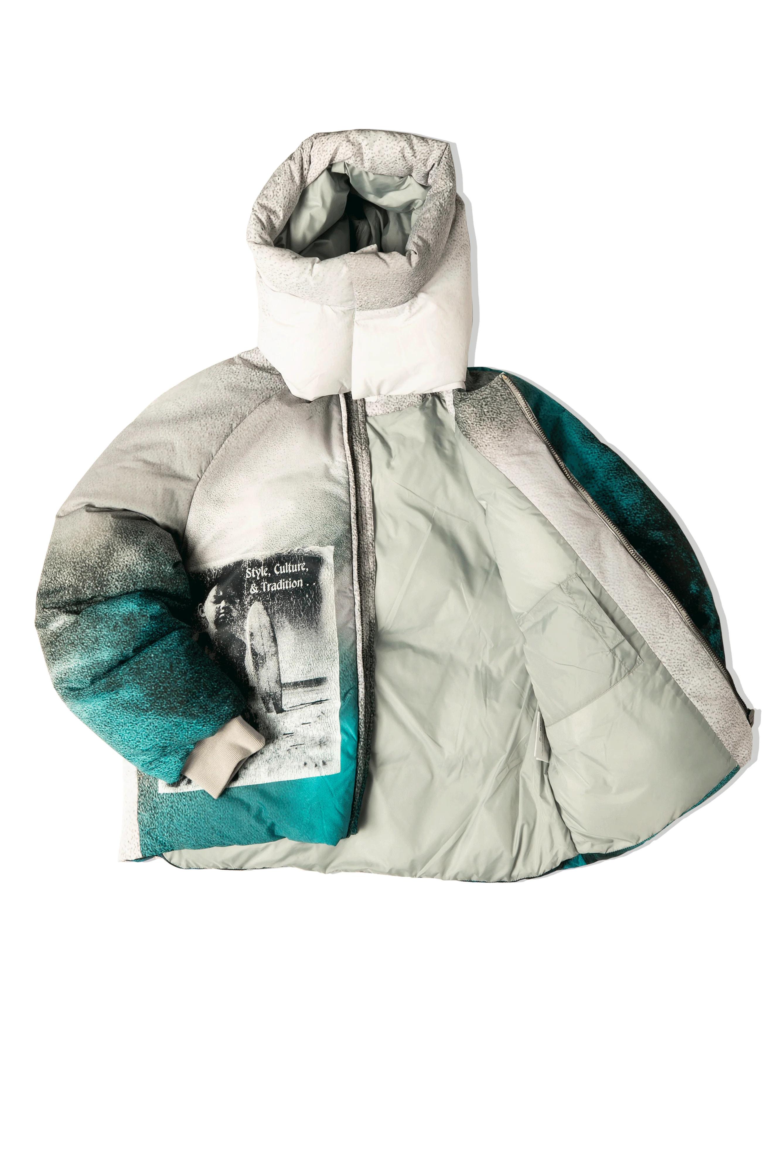 Hooded Puffer Jacket Woven - Image 10
