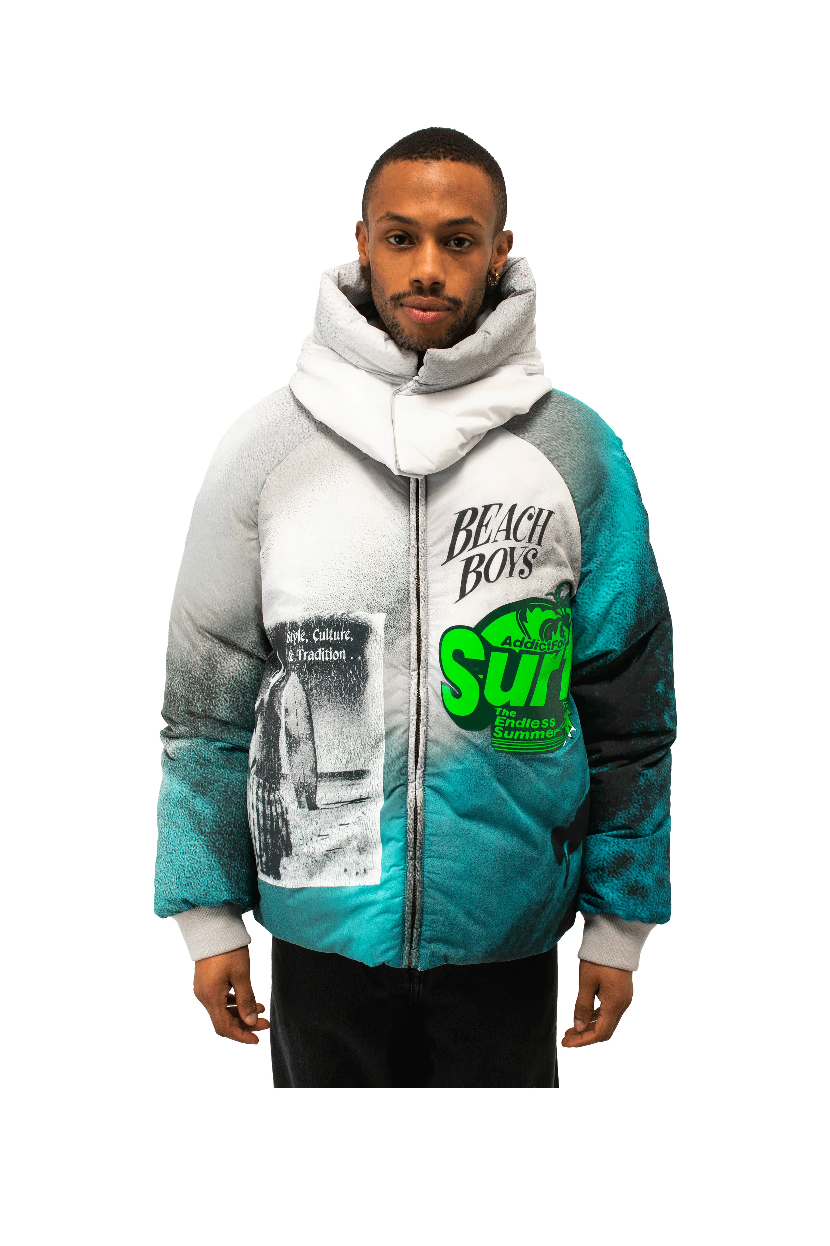 Hooded Puffer Jacket Woven - Image 12
