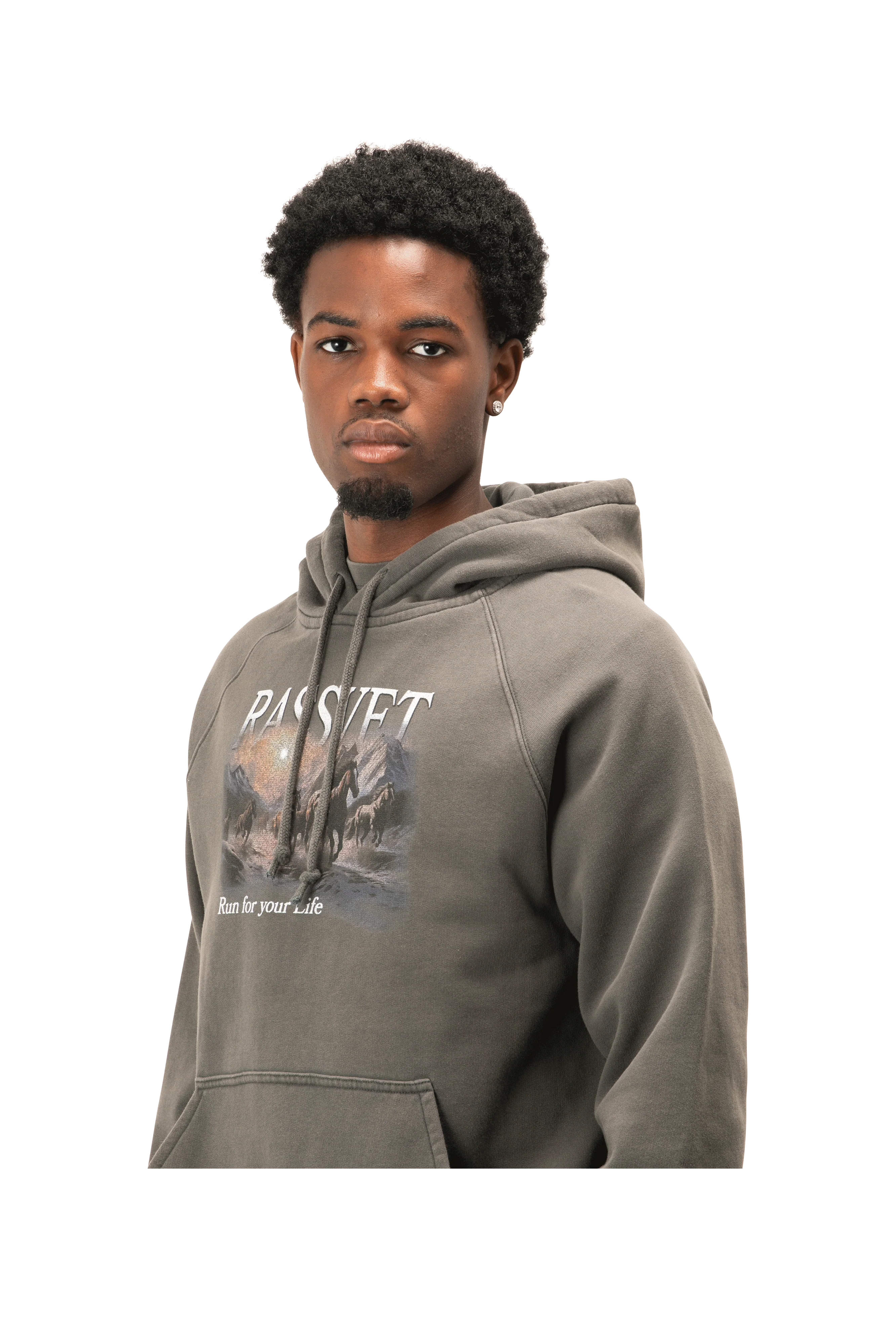 Horses Raglan Hoodie Knit - Image 4
