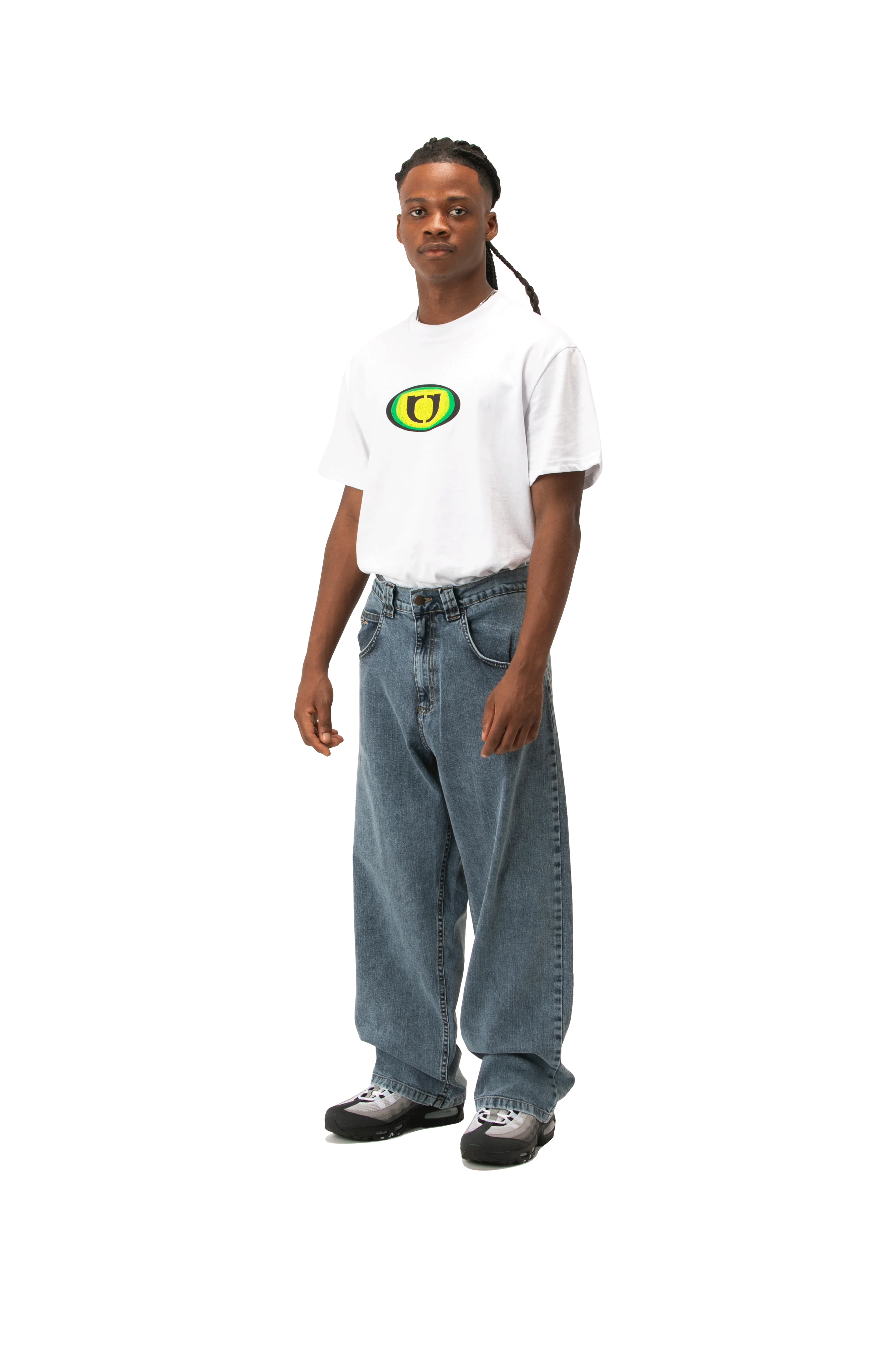 Ivory Slub Jeans