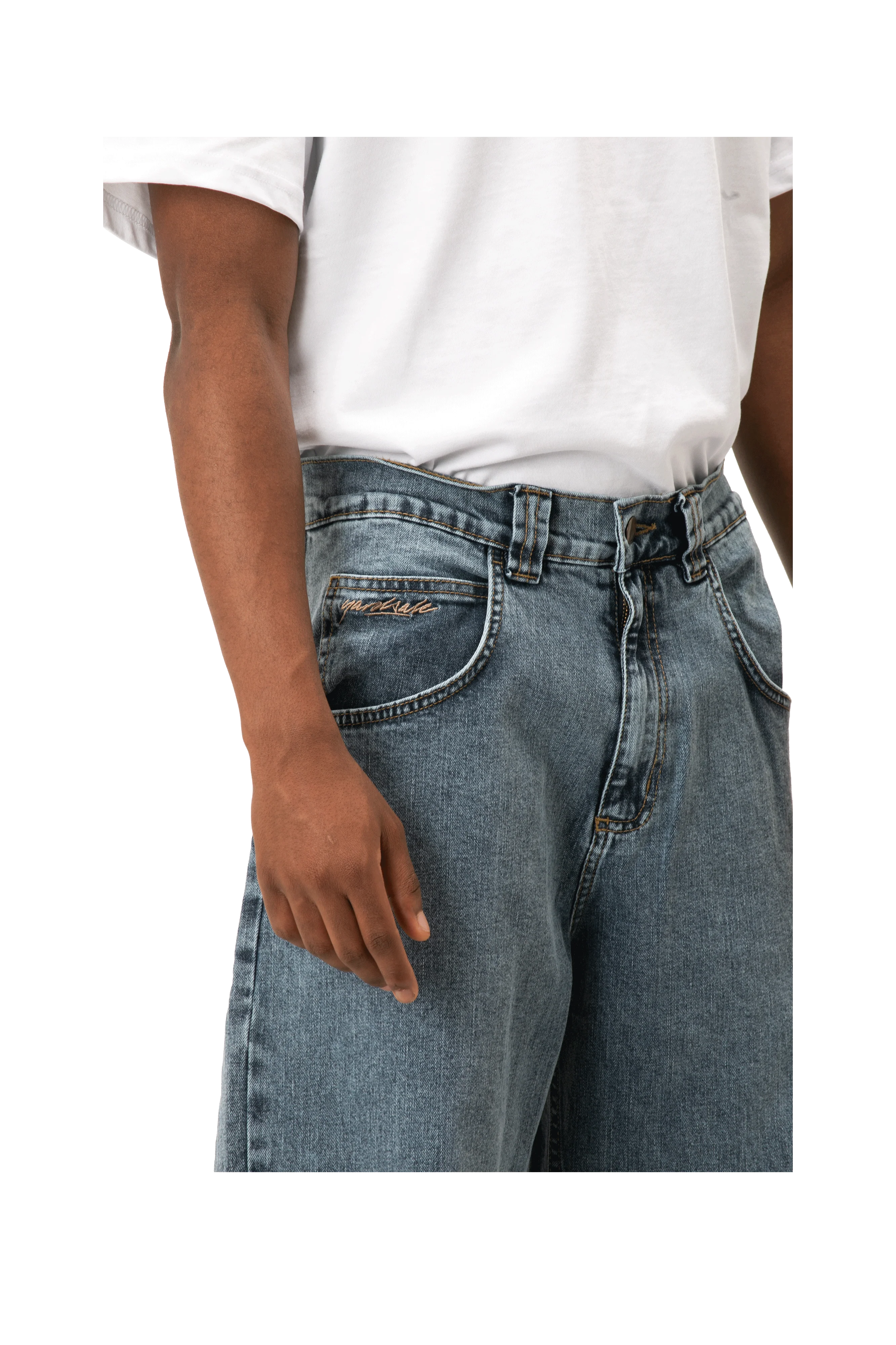 Ivory Slub Jeans - Image 4