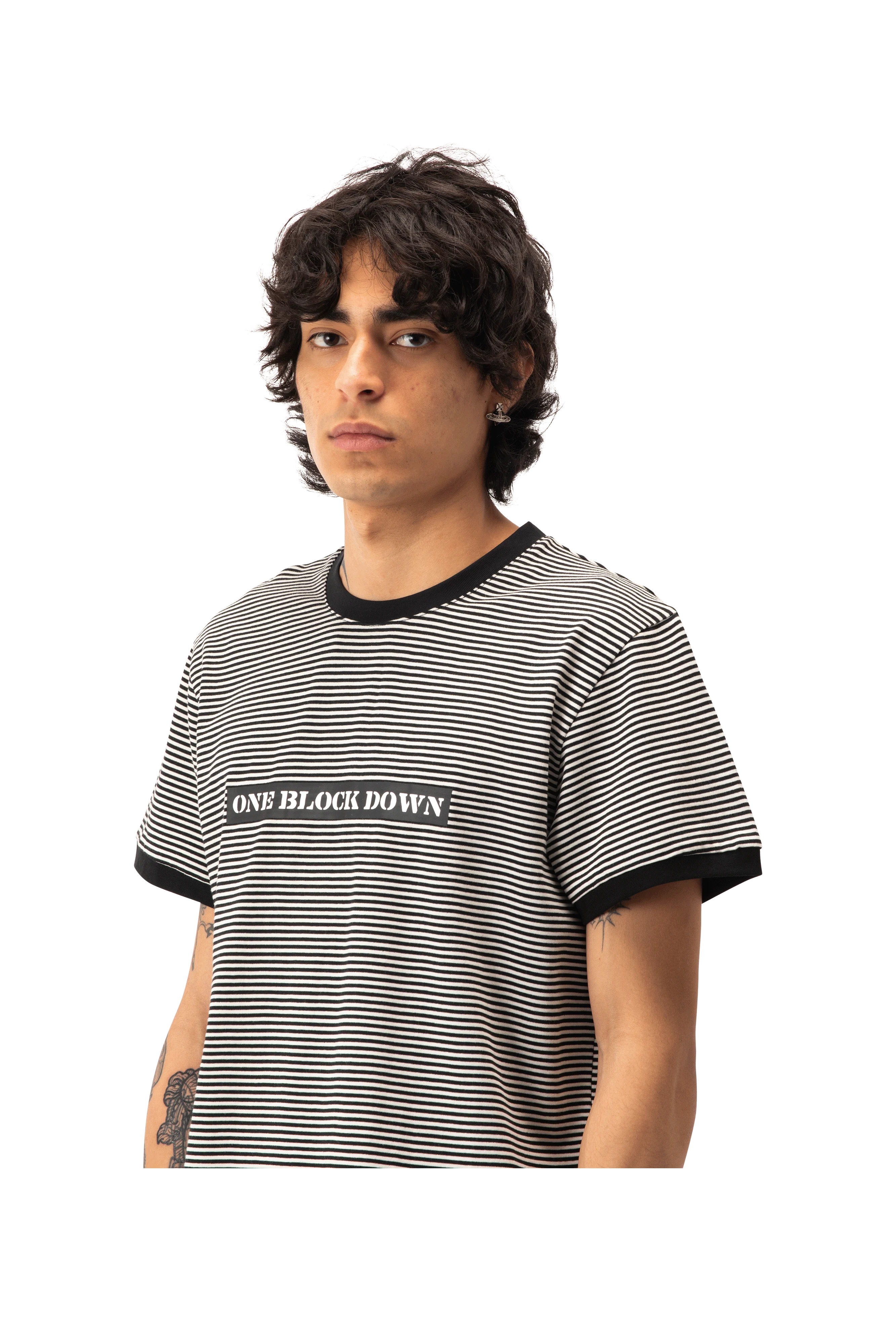 Jacquard Stripes Tee - Image 4