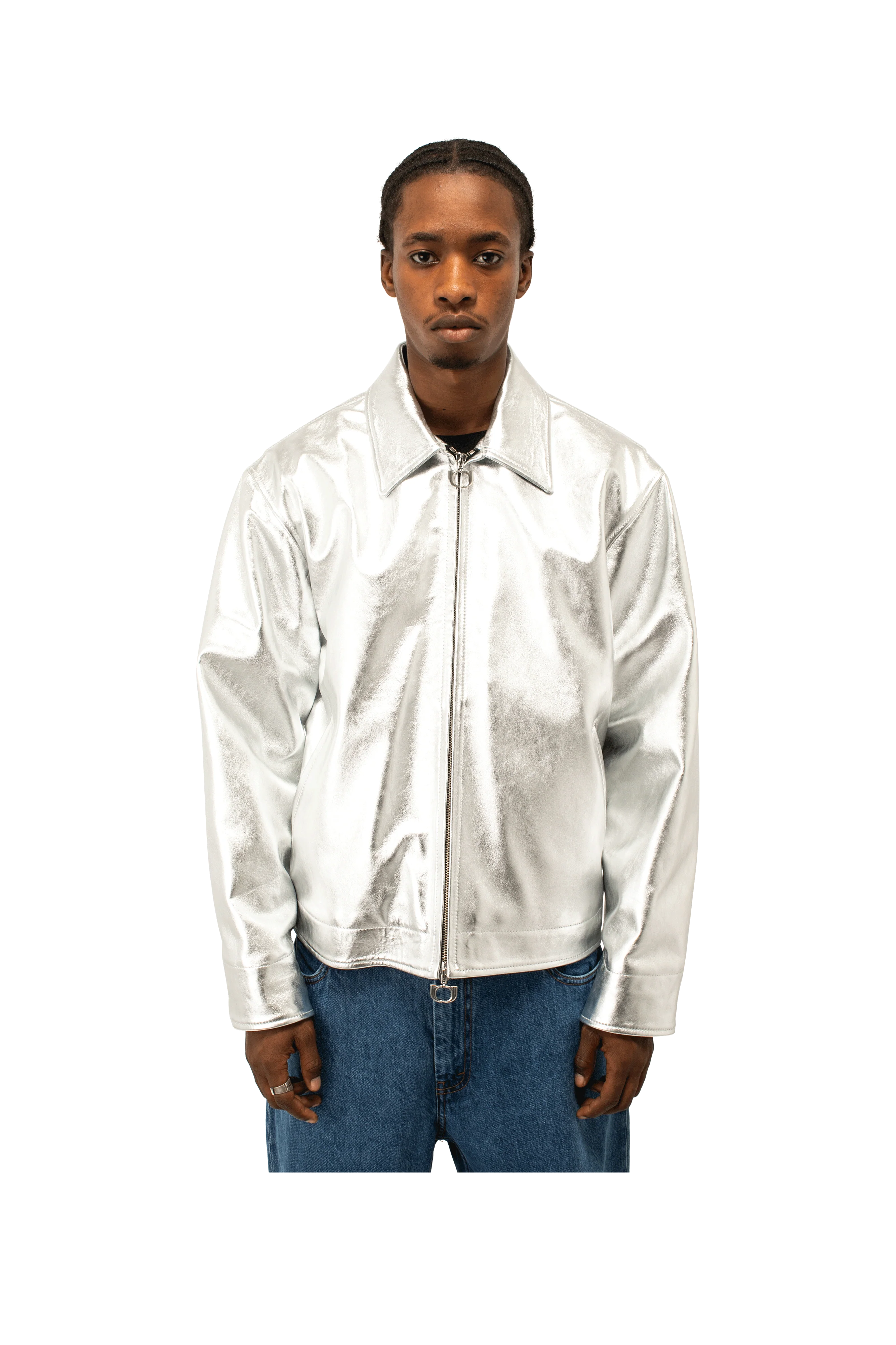Laminated Leather Jacket - Image 11