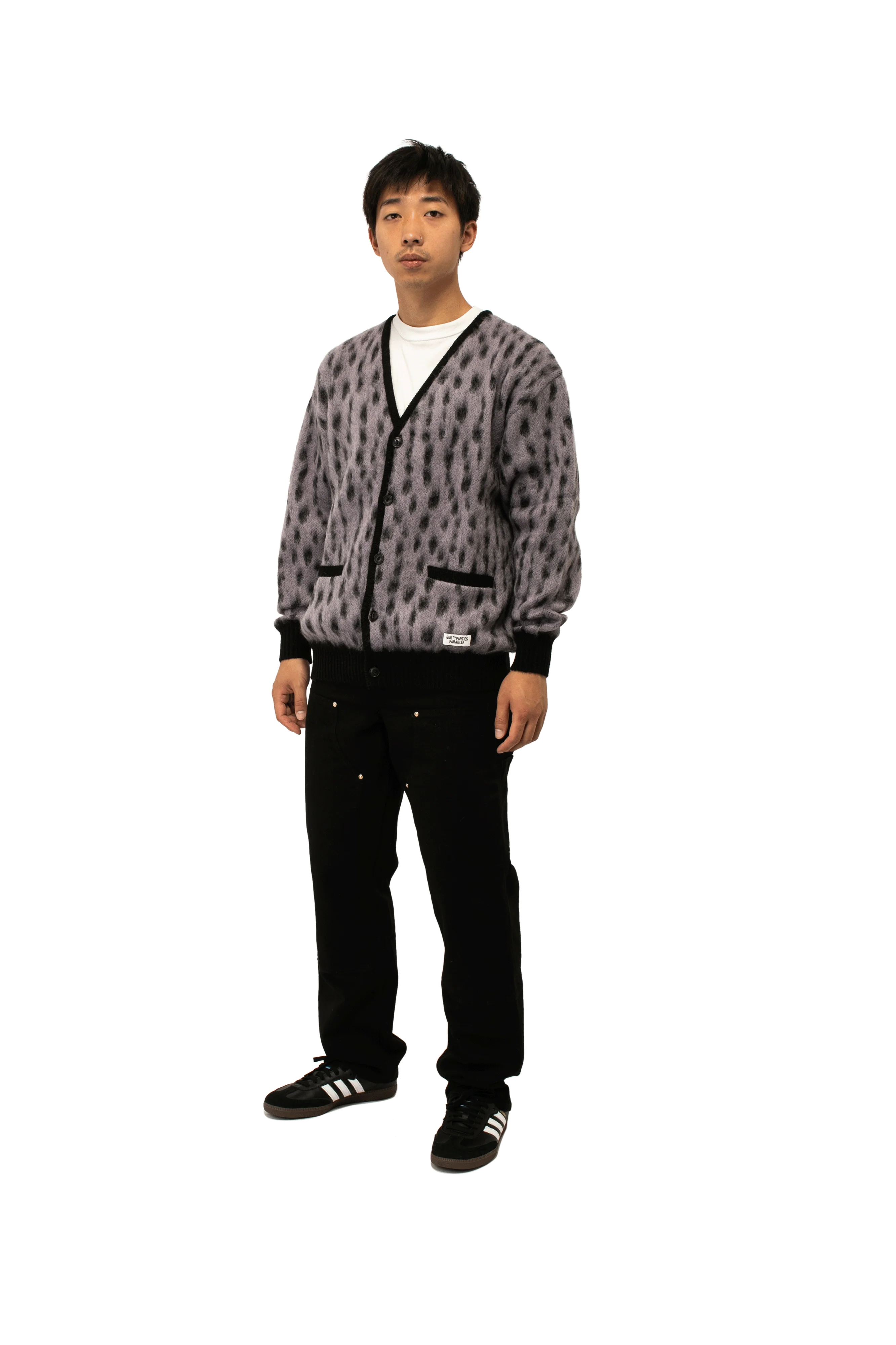 Leopard Mohair Cardigan