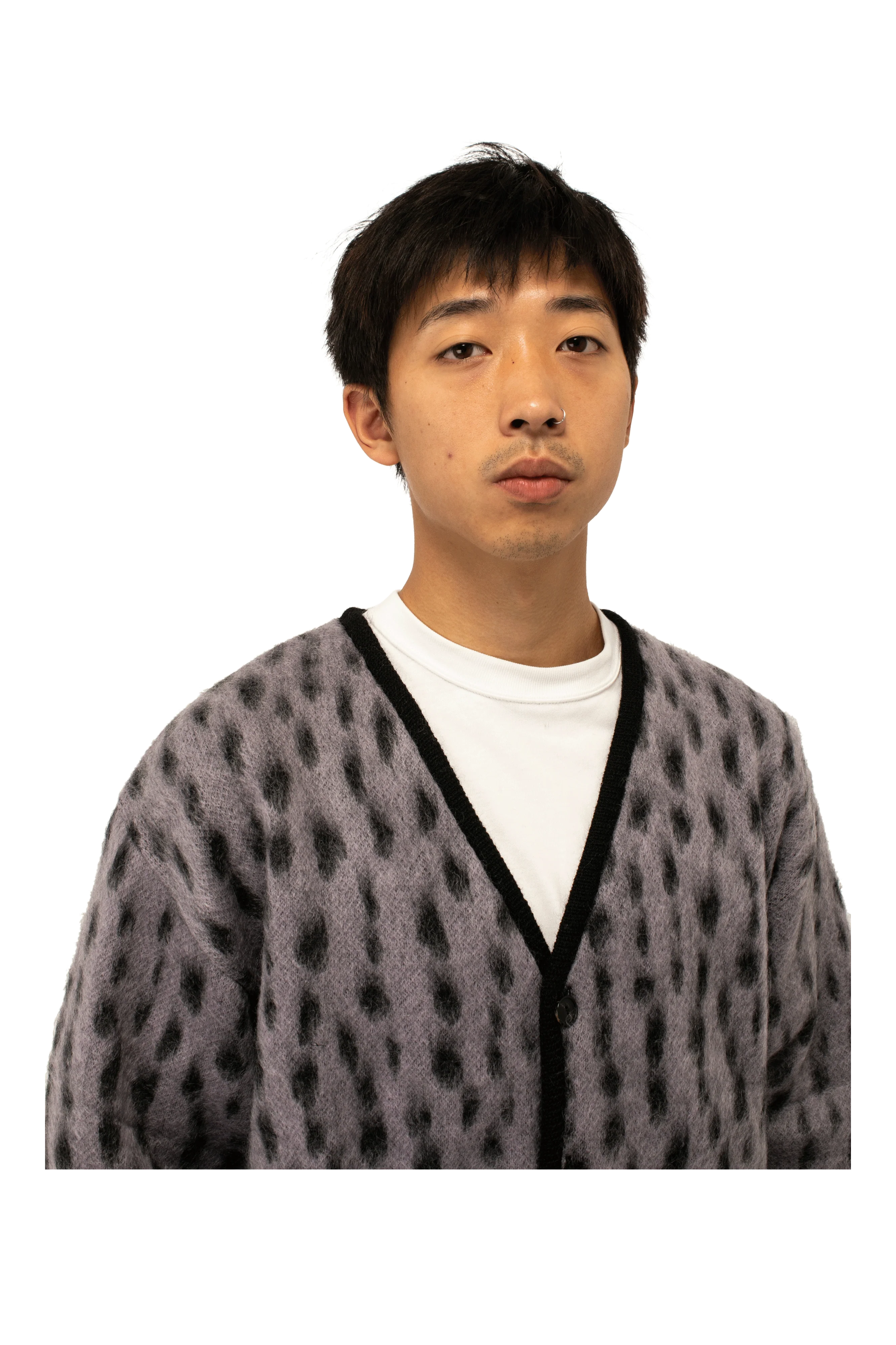 Leopard Mohair Cardigan - Image 4