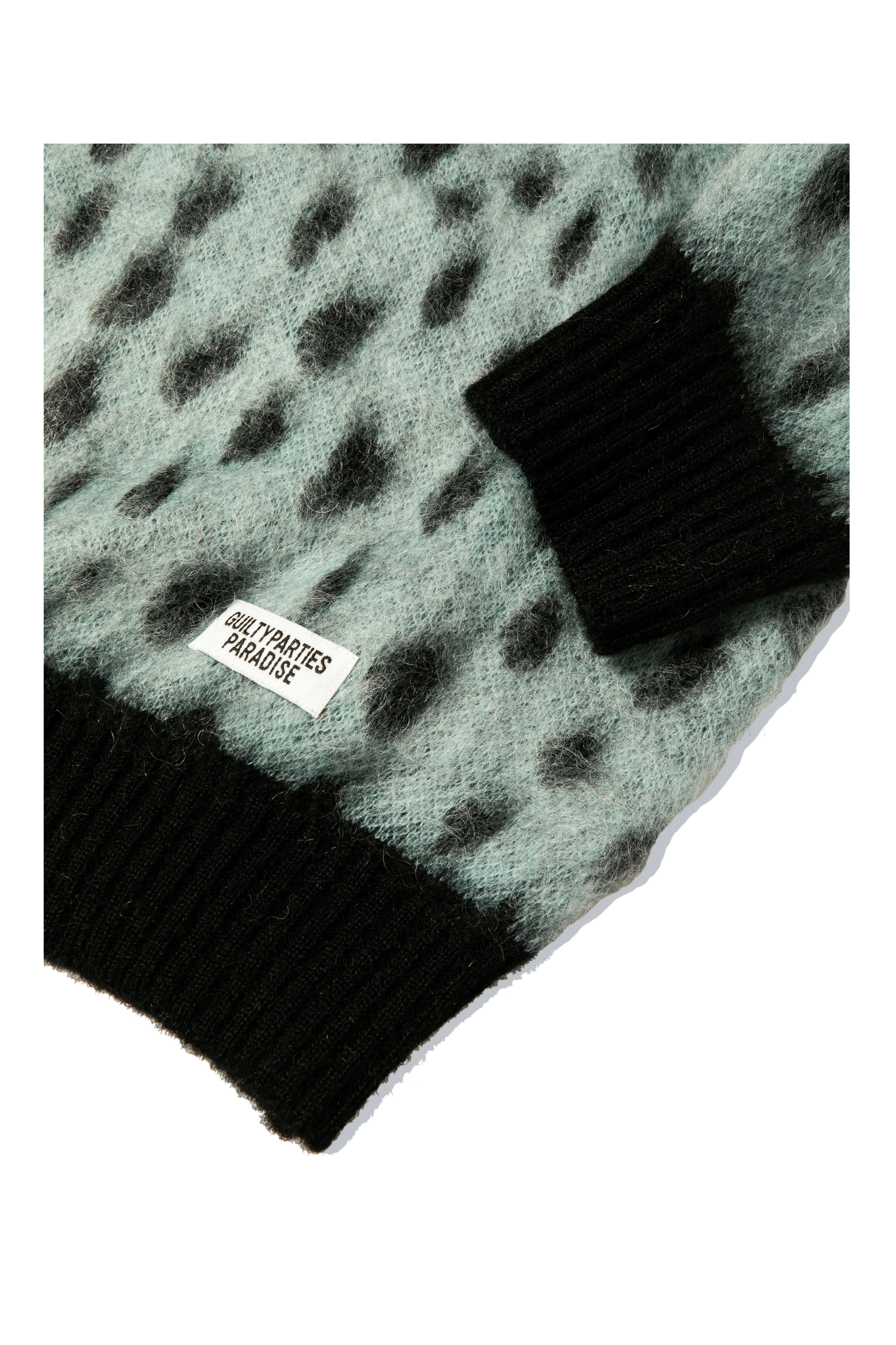 Leopard Mohair Crewneck Sweater - Image 7