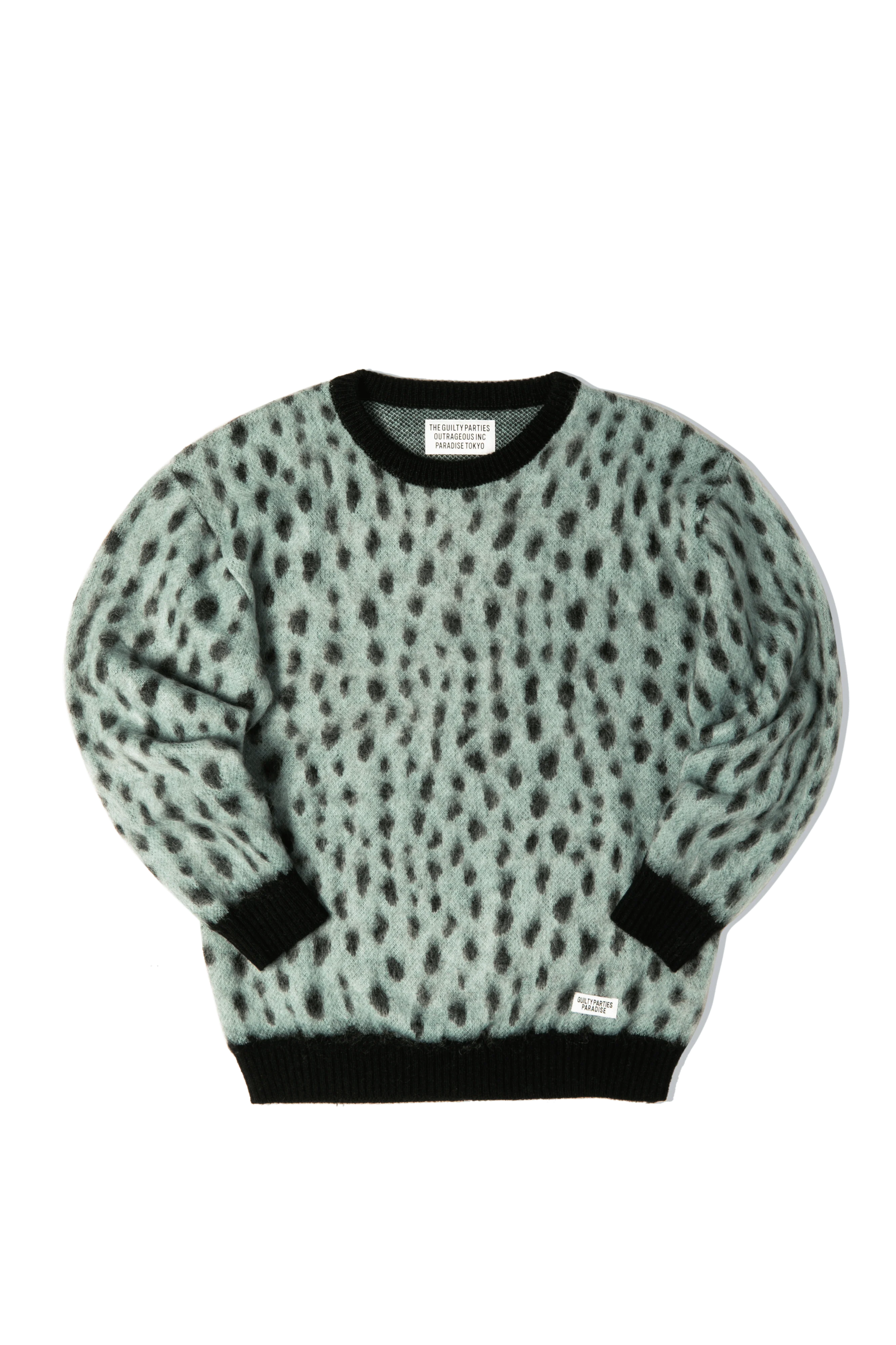 Leopard Mohair Crewneck Sweater - Image 8
