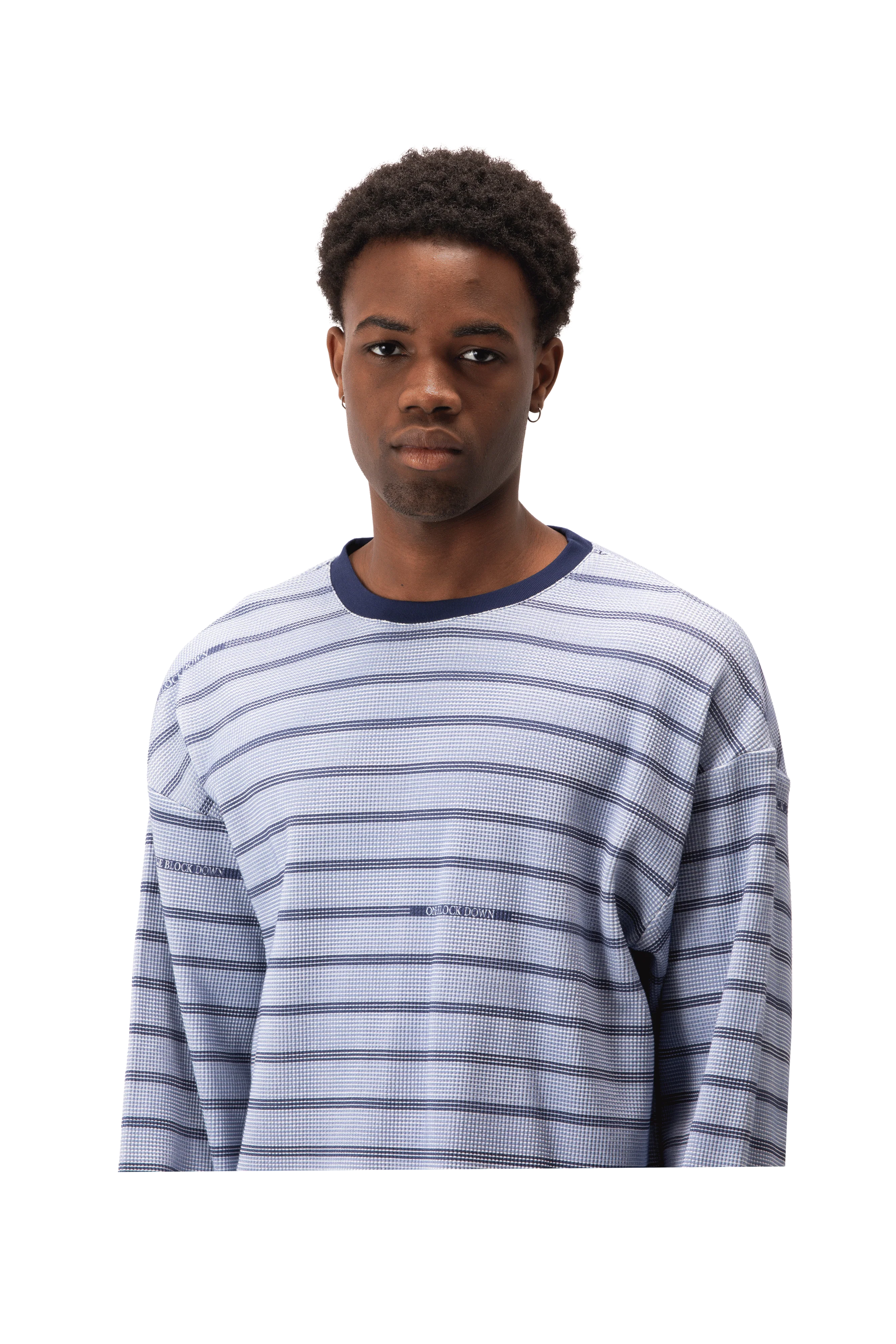 Logo Stripe Waffle Top - Image 4