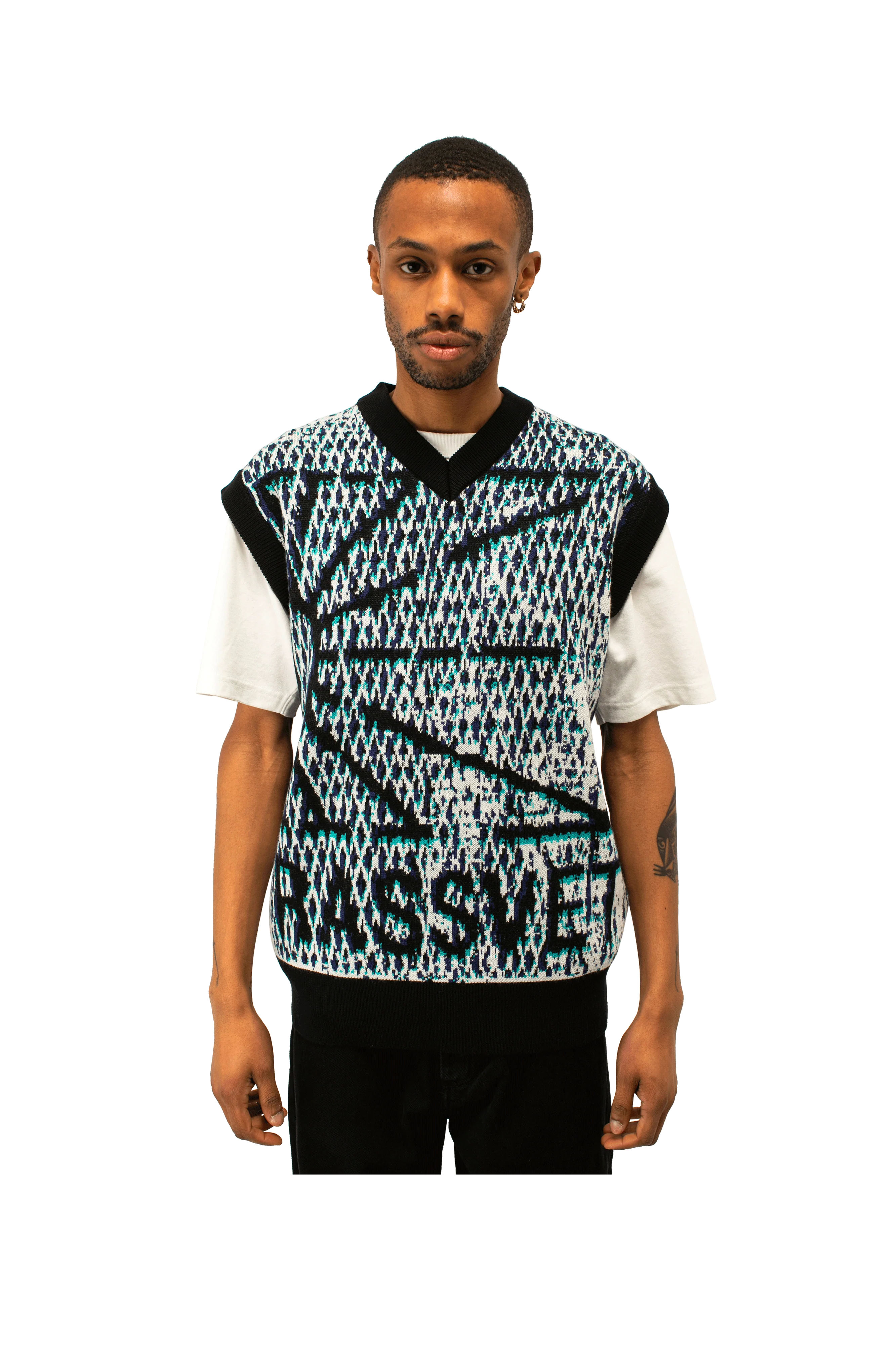 Mesh Camo Sleeveless Jumper Knit - Image 7