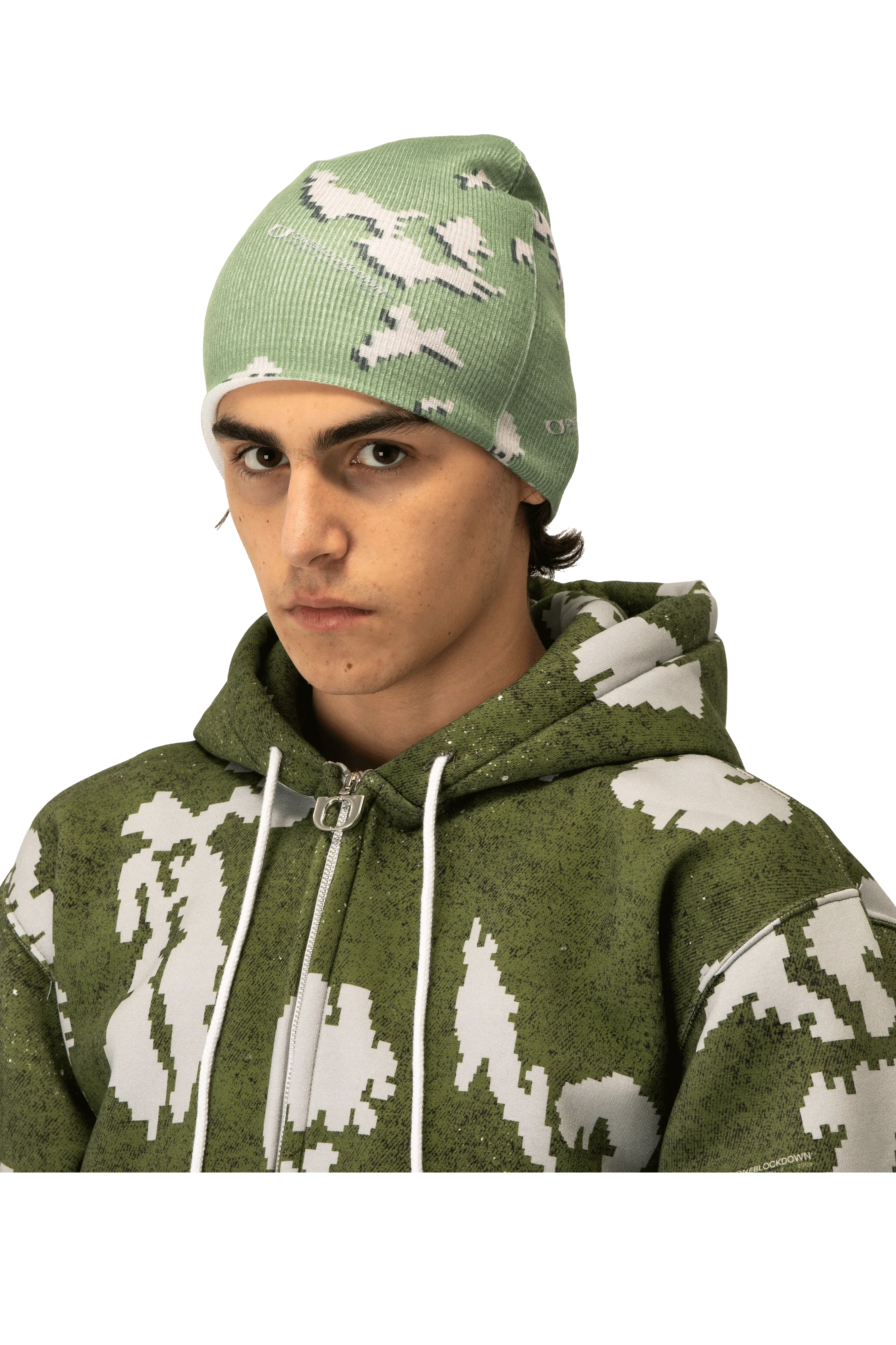 Moss Digi Camo Beanie - Image 2
