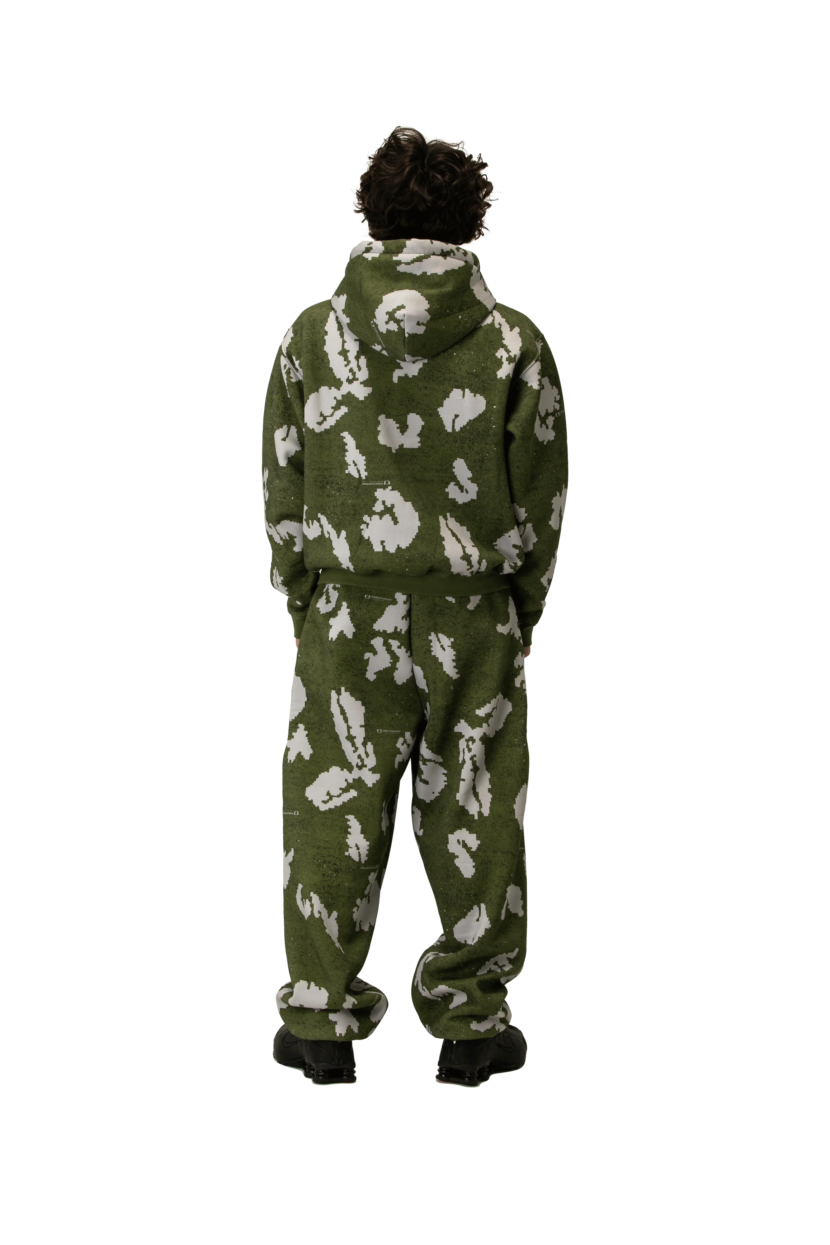 Moss Digi Camo Zipped Hoodie - Image 3