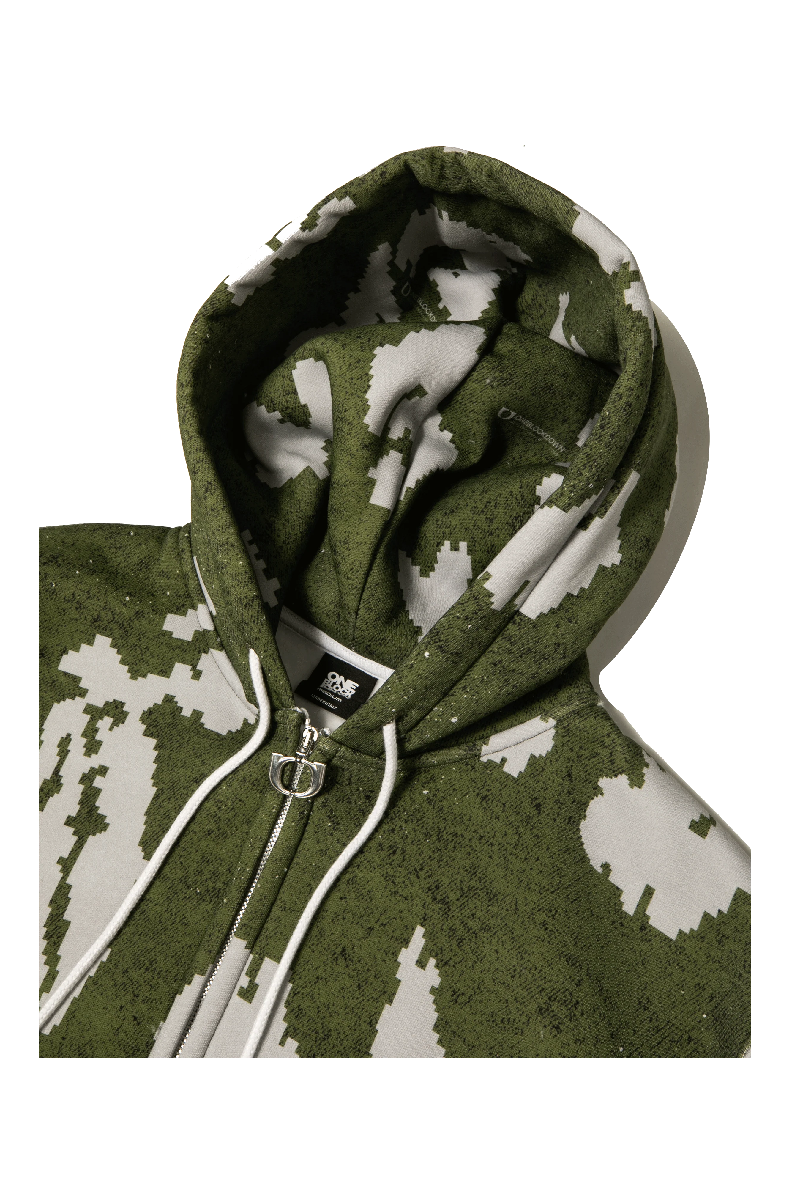 Moss Digi Camo Zipped Hoodie - Image 5