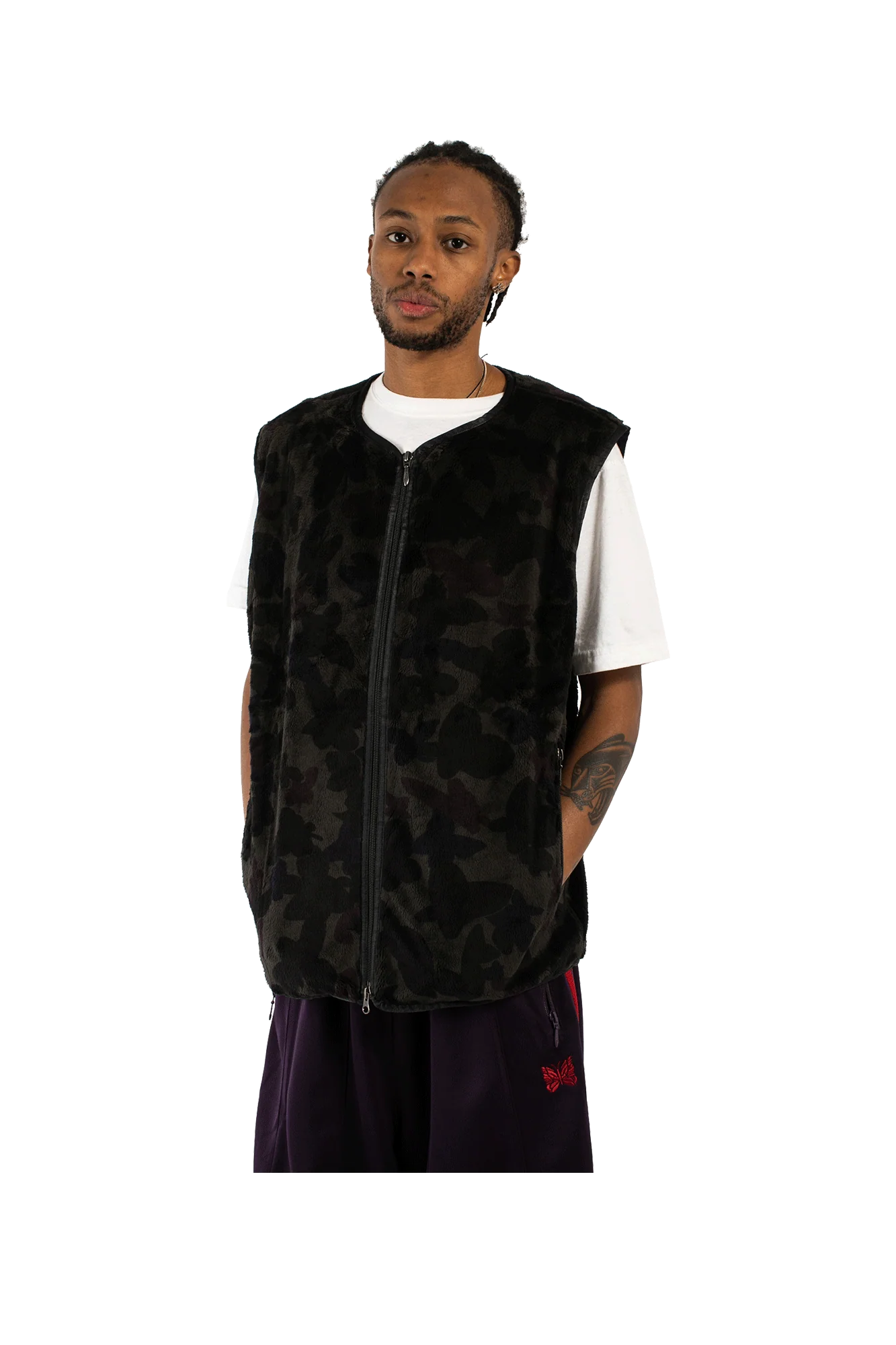 Papillon Micro Fur W.U. Piping Vest - Image 4