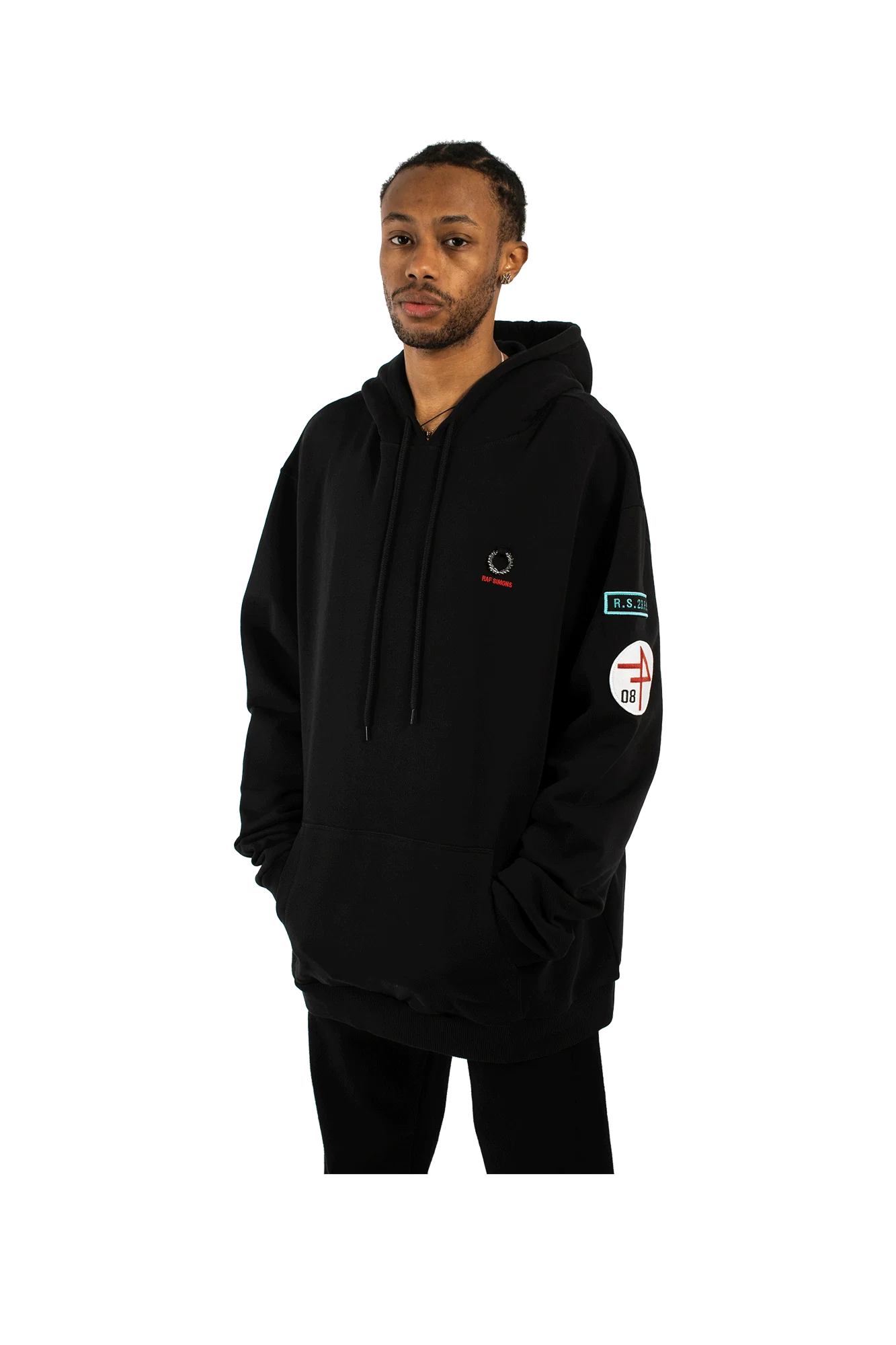 Patched Overhead Hooded Sweatshirt - Image 4