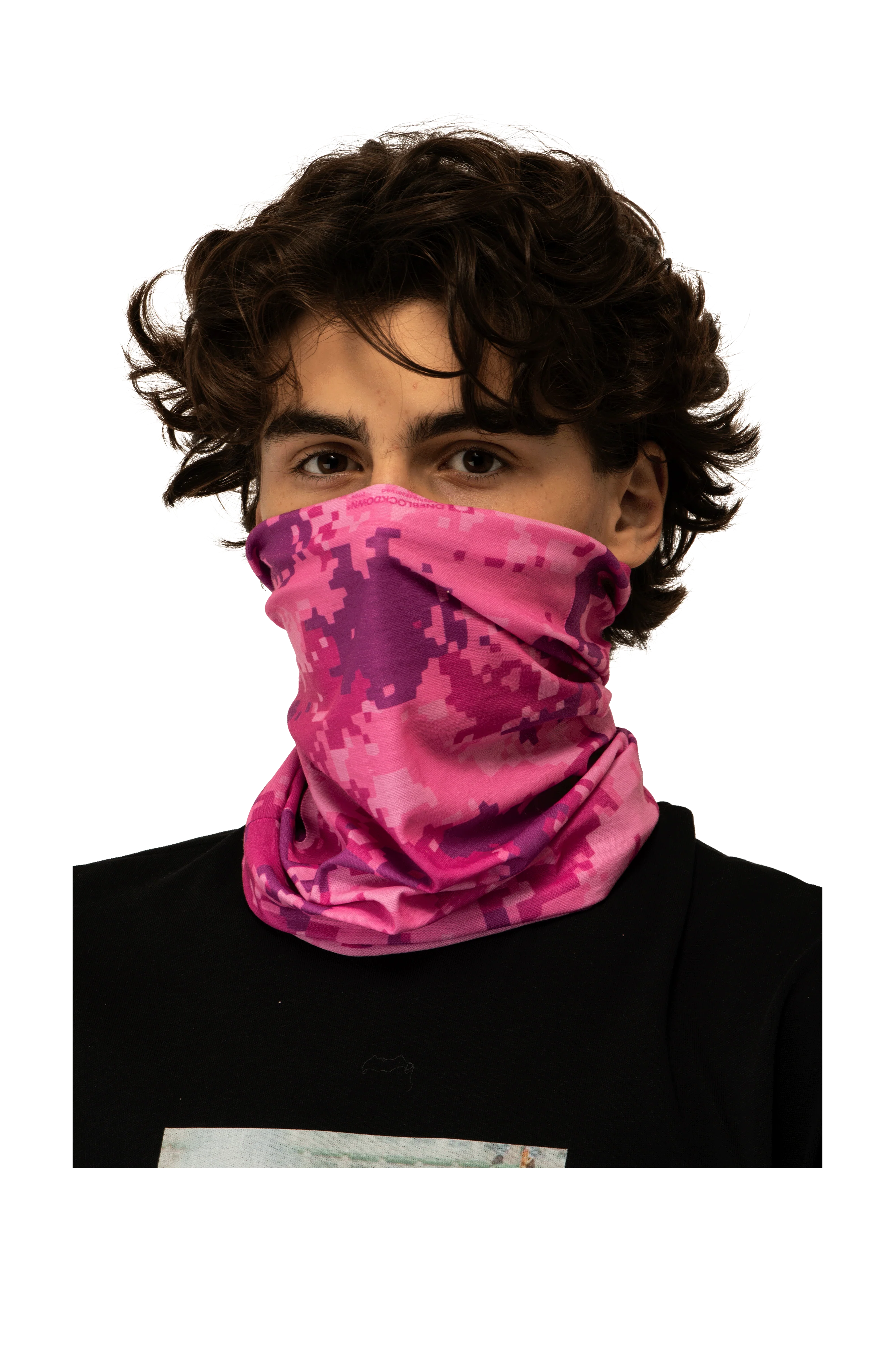 Pink Digi Camo Neck Warmer - Image 3