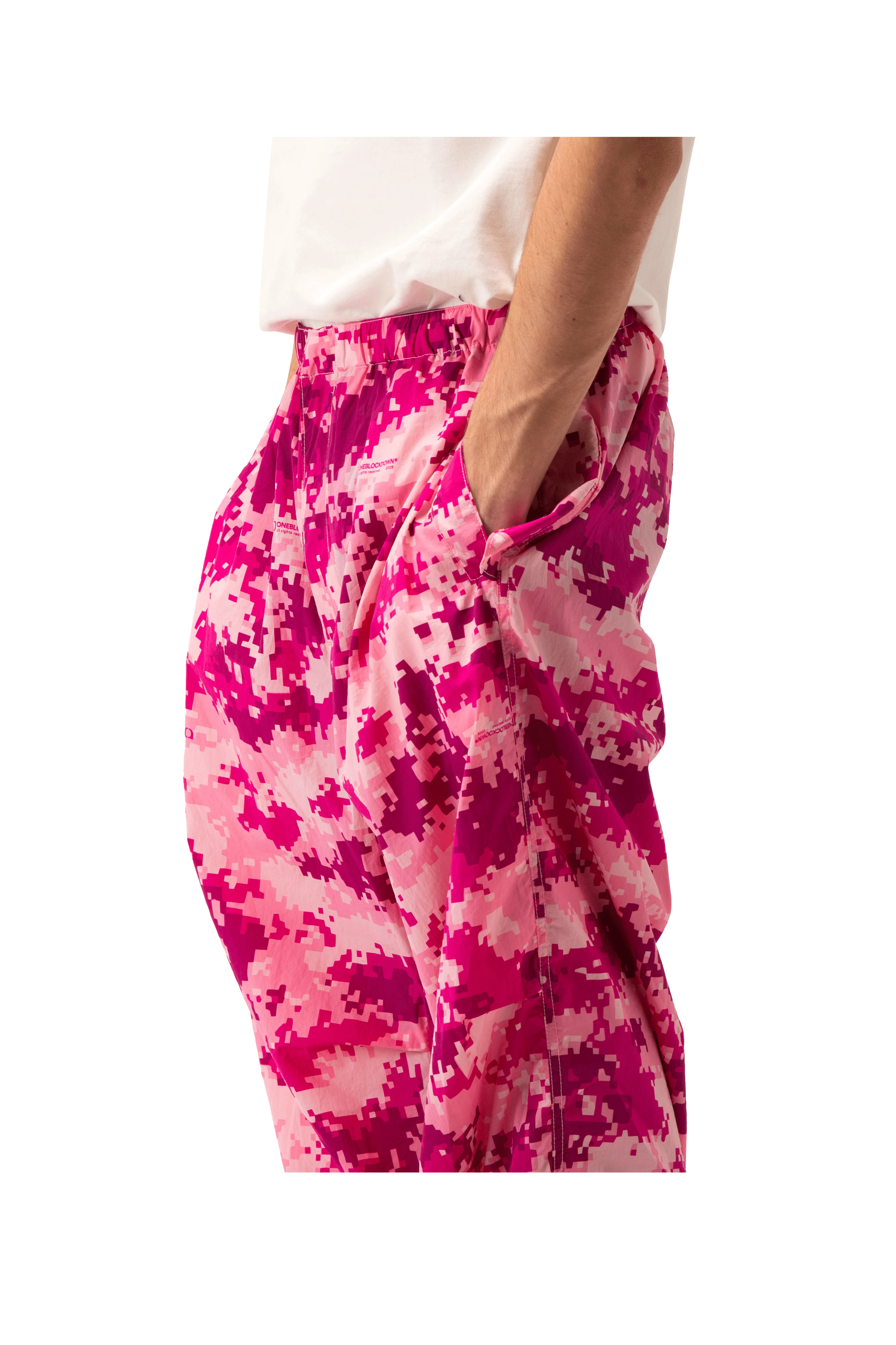 Pink Digi Camo Track Pants - Image 4