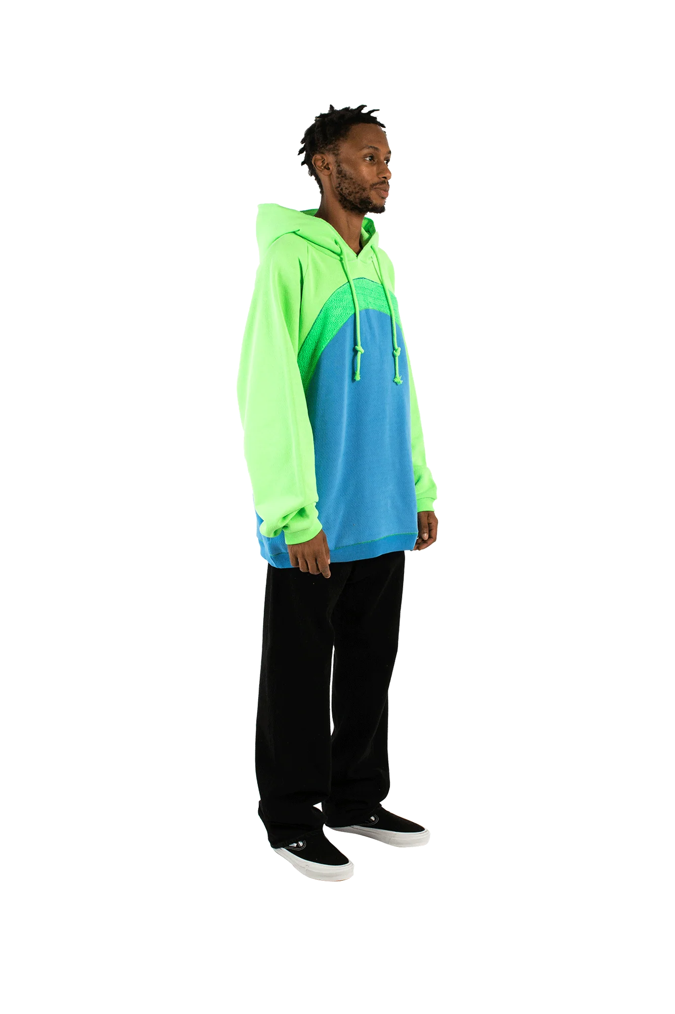 Rainbow Hooded Knit Sweater - Image 2