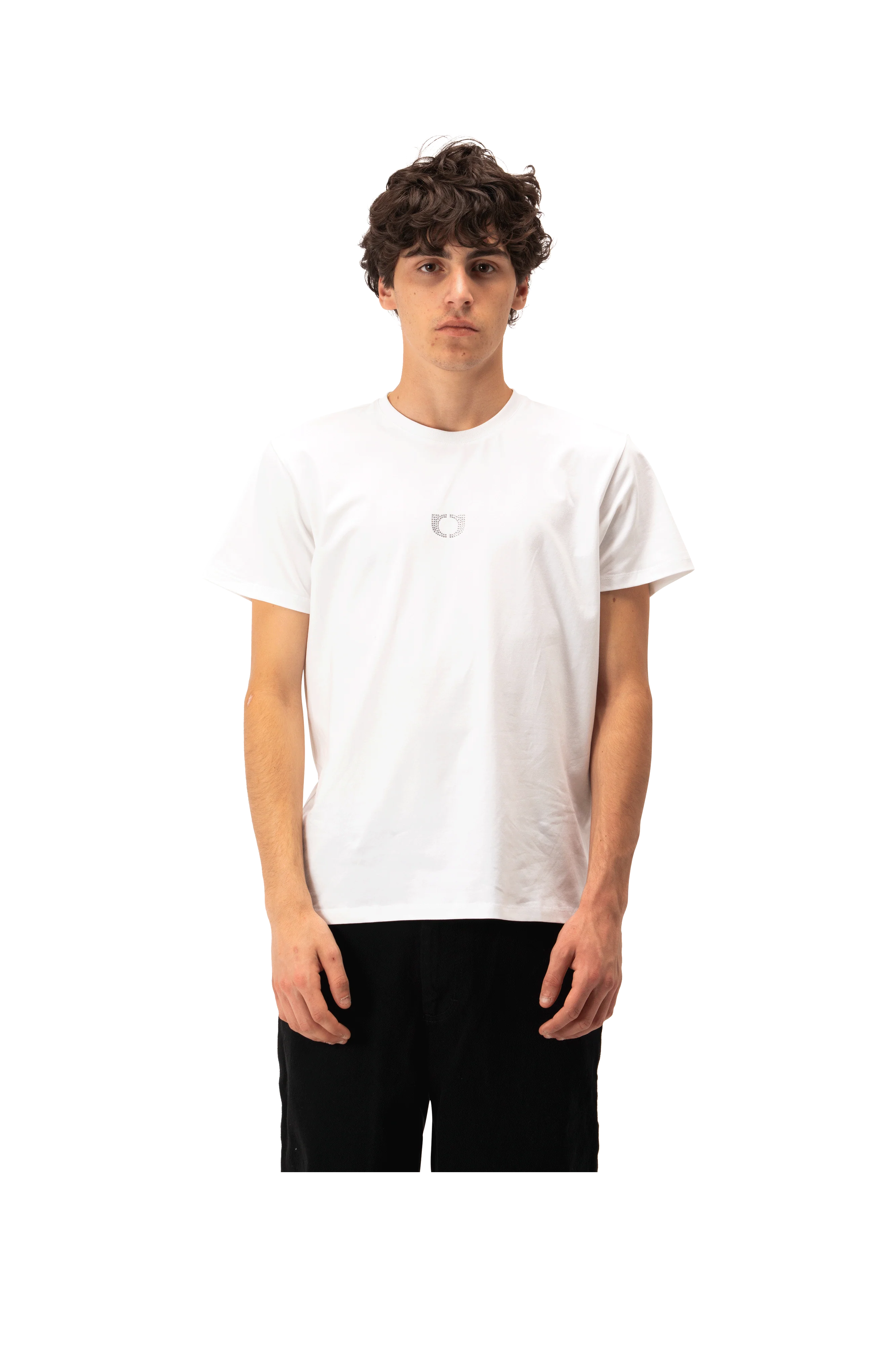 Rhinestones Link Slim Fit Tee - Image 5