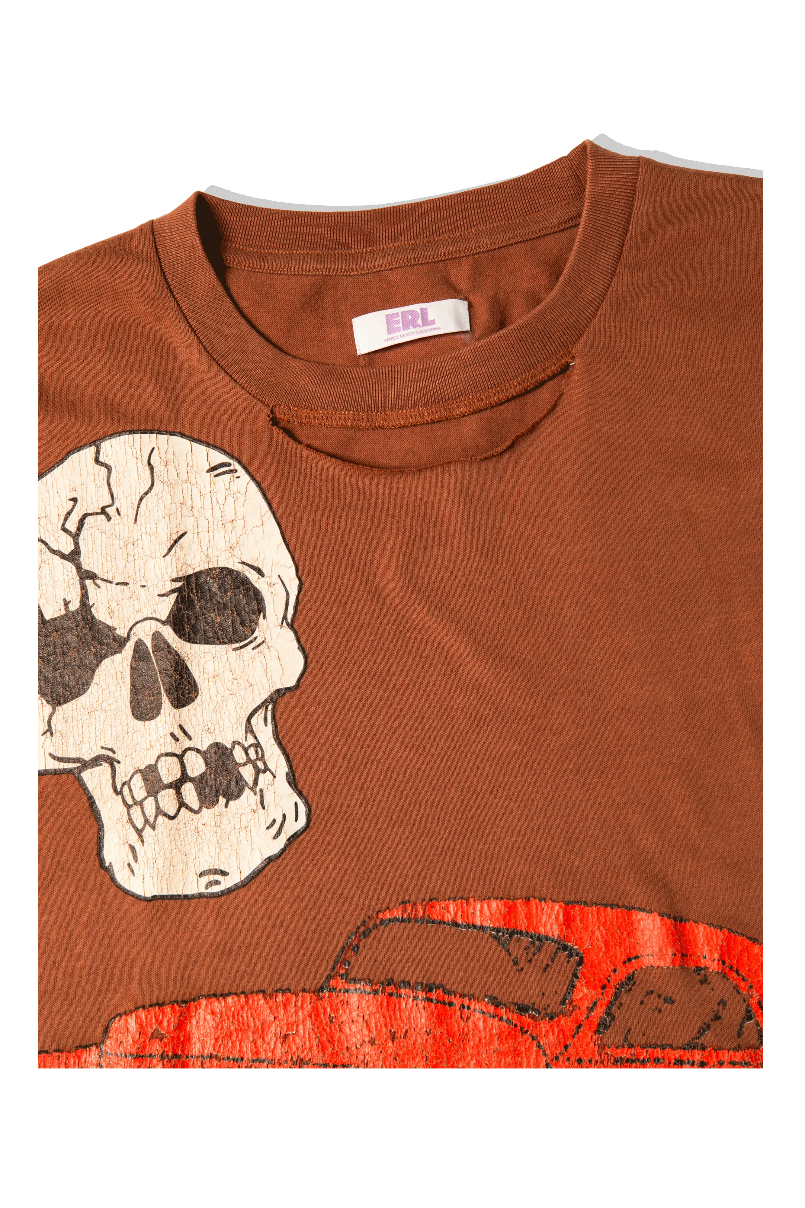Ripped Collar Skull Red Car - Image 5