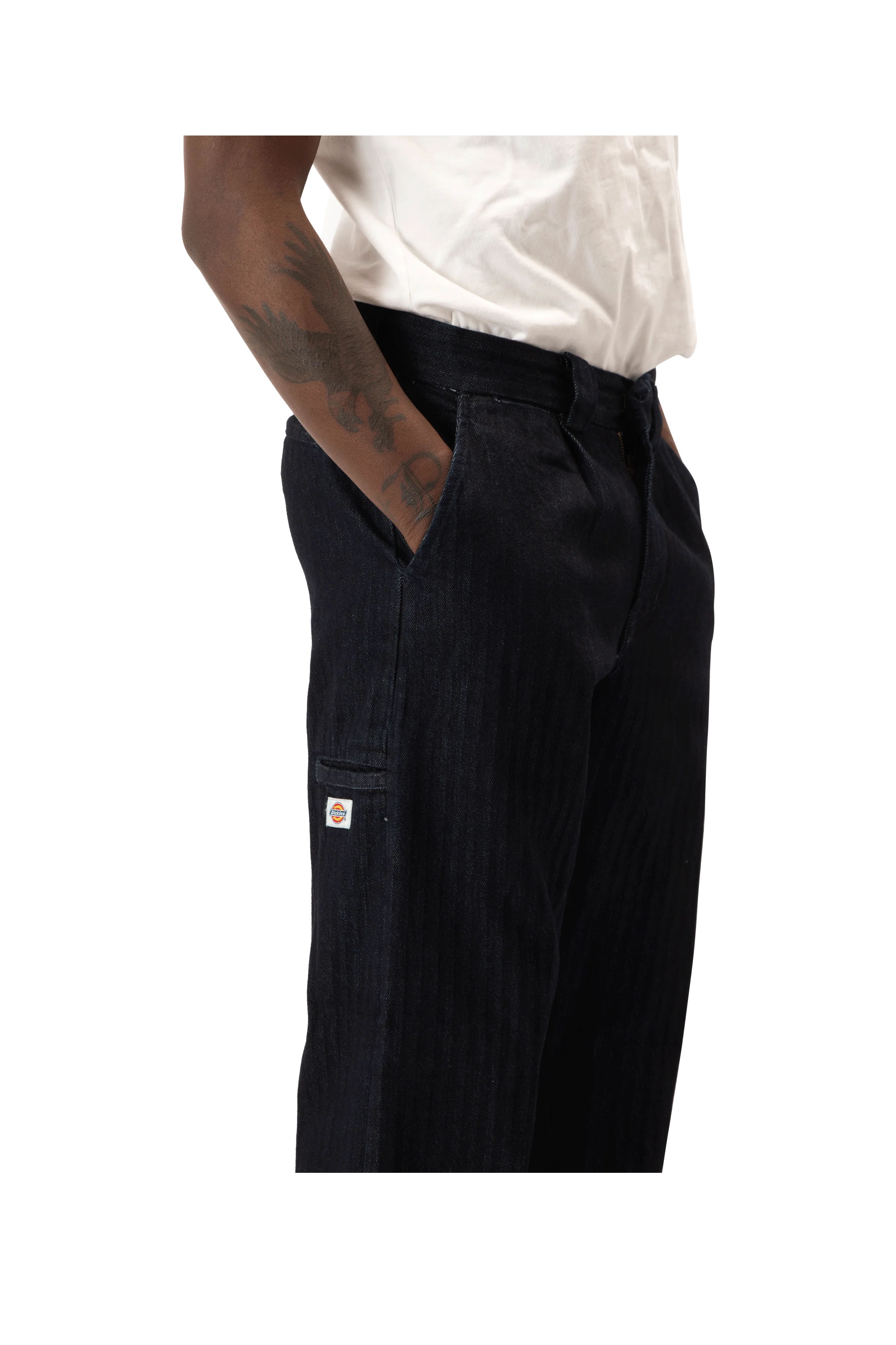 Selvedge Herringbone Denim Rinsed - Image 4