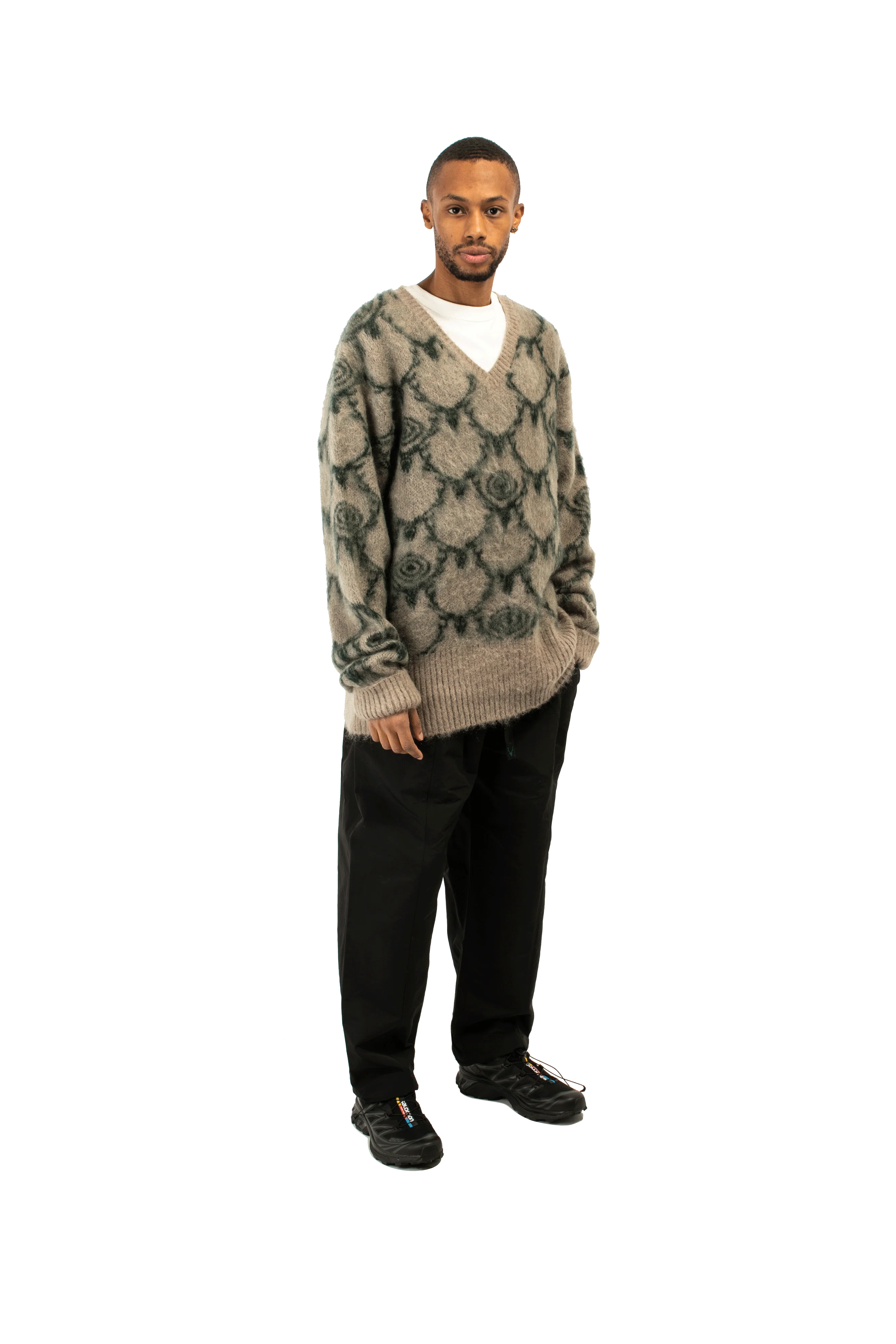 Skull&Target Loose Fit V Neck Sweater - Image 2