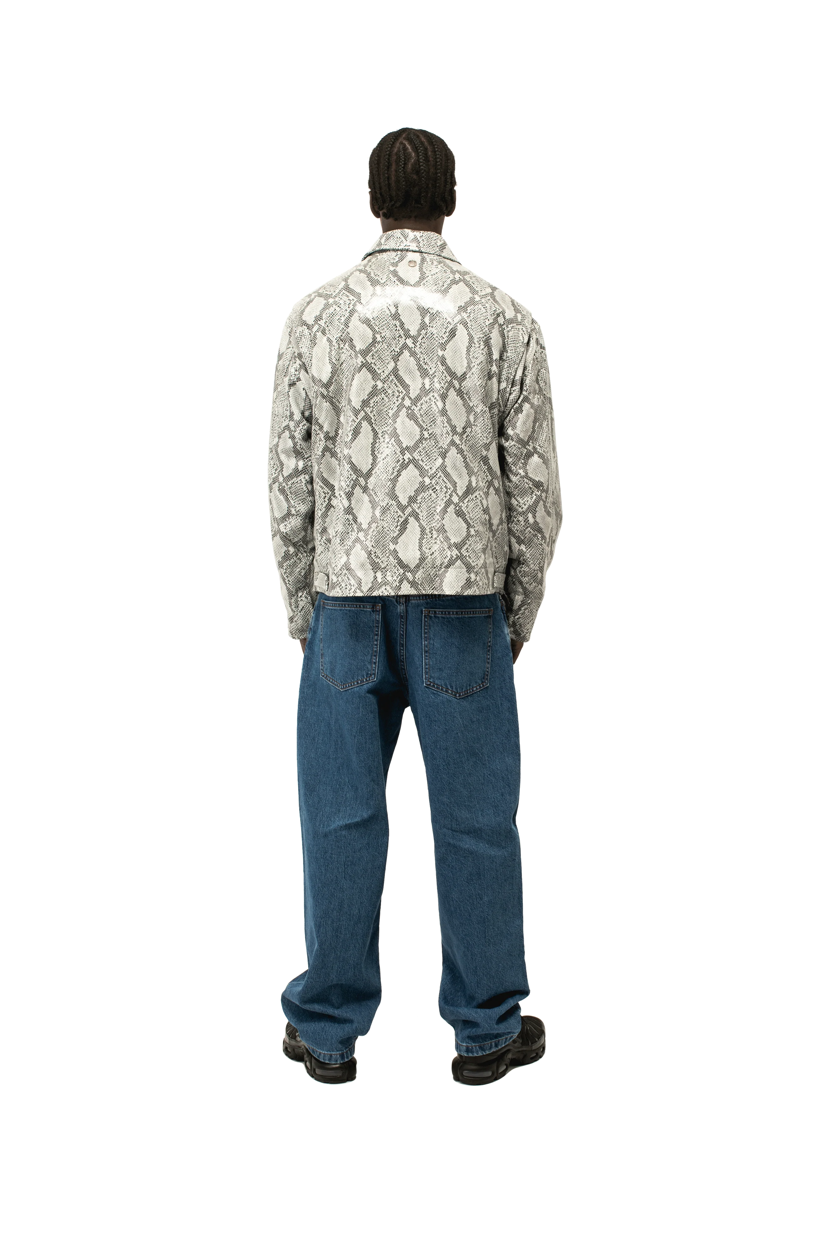 Snakeskin Leather Jacket - Image 3