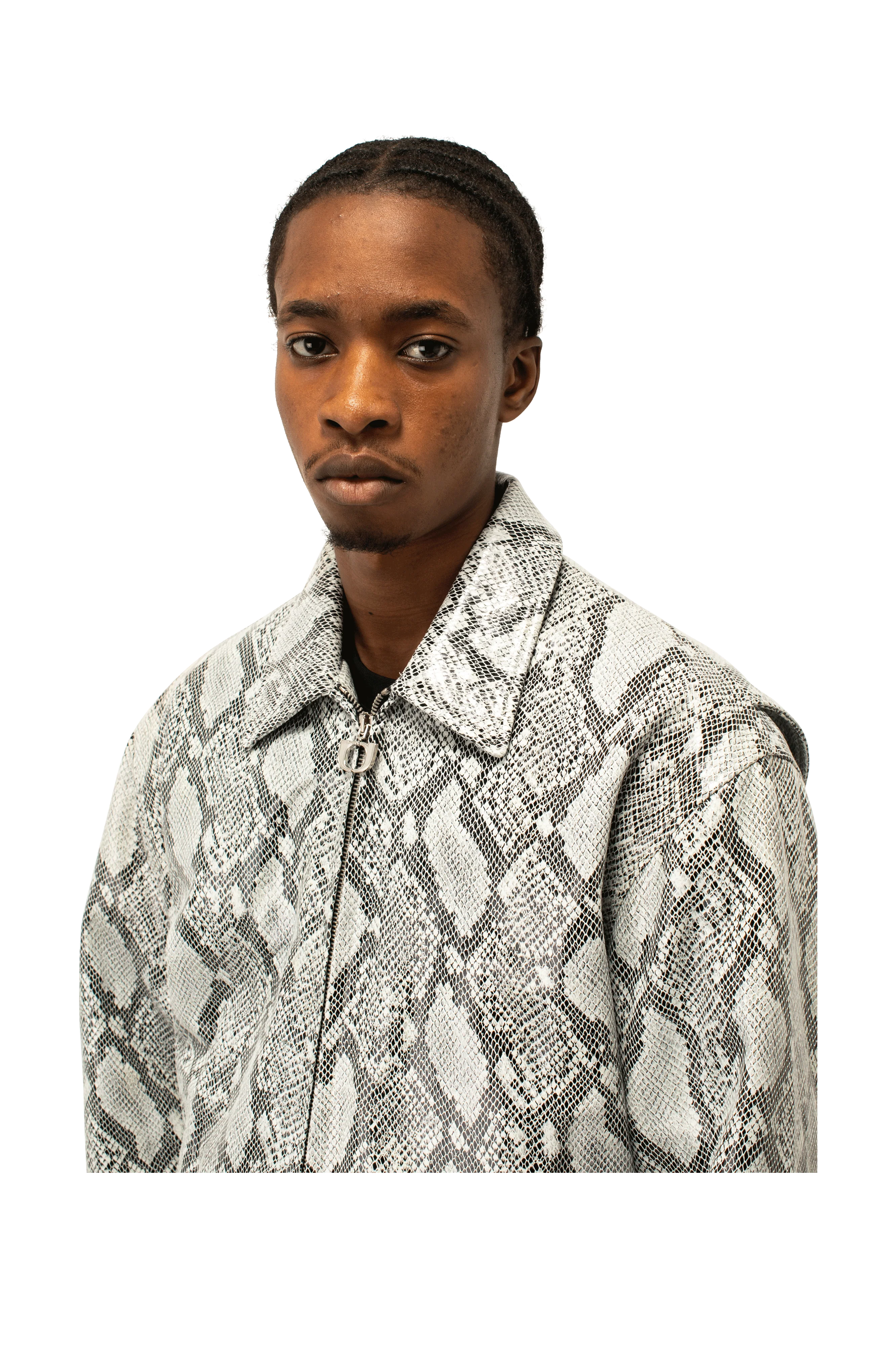 Snakeskin Leather Jacket - Image 4