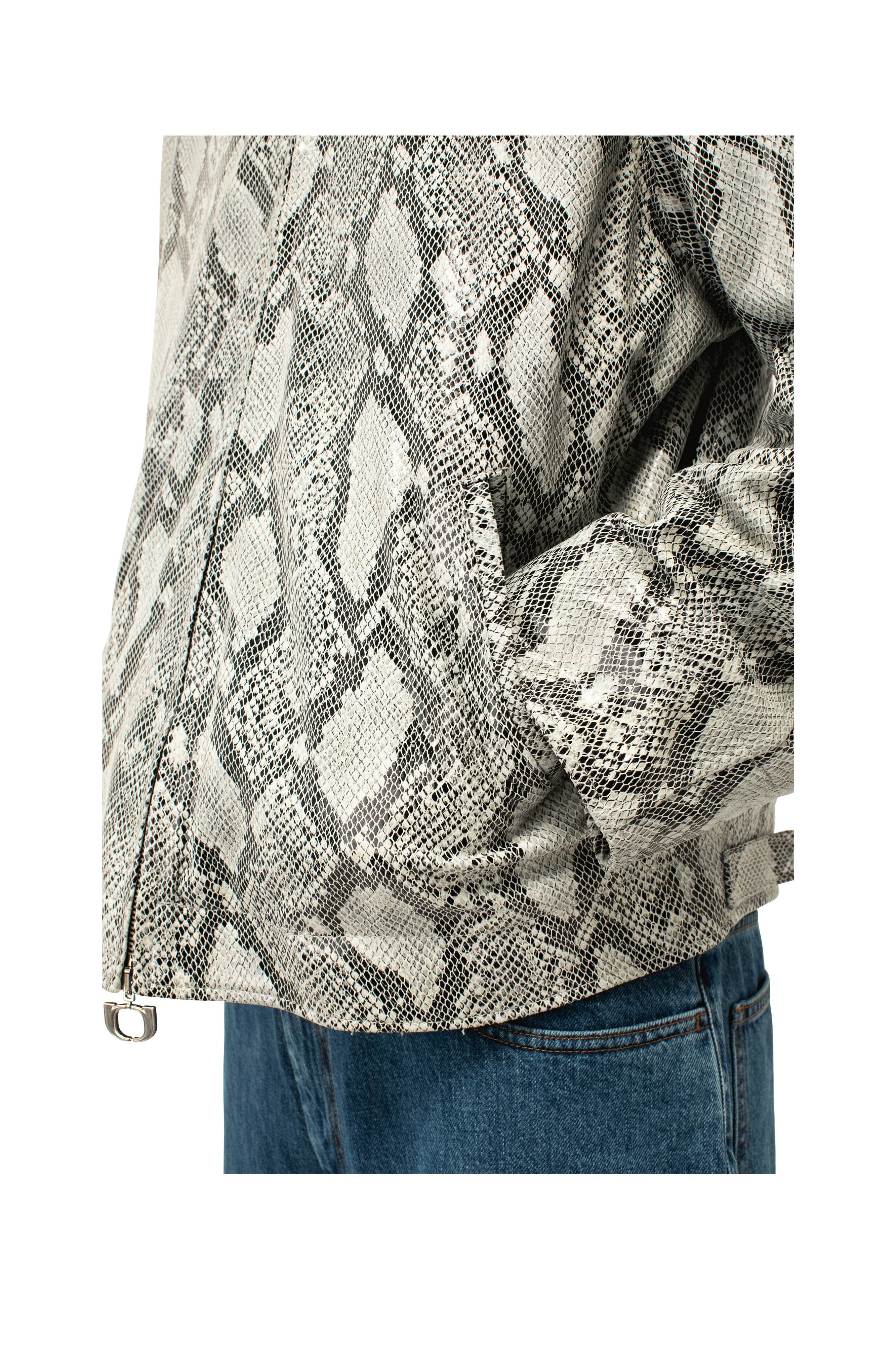 Snakeskin Leather Jacket - Image 5