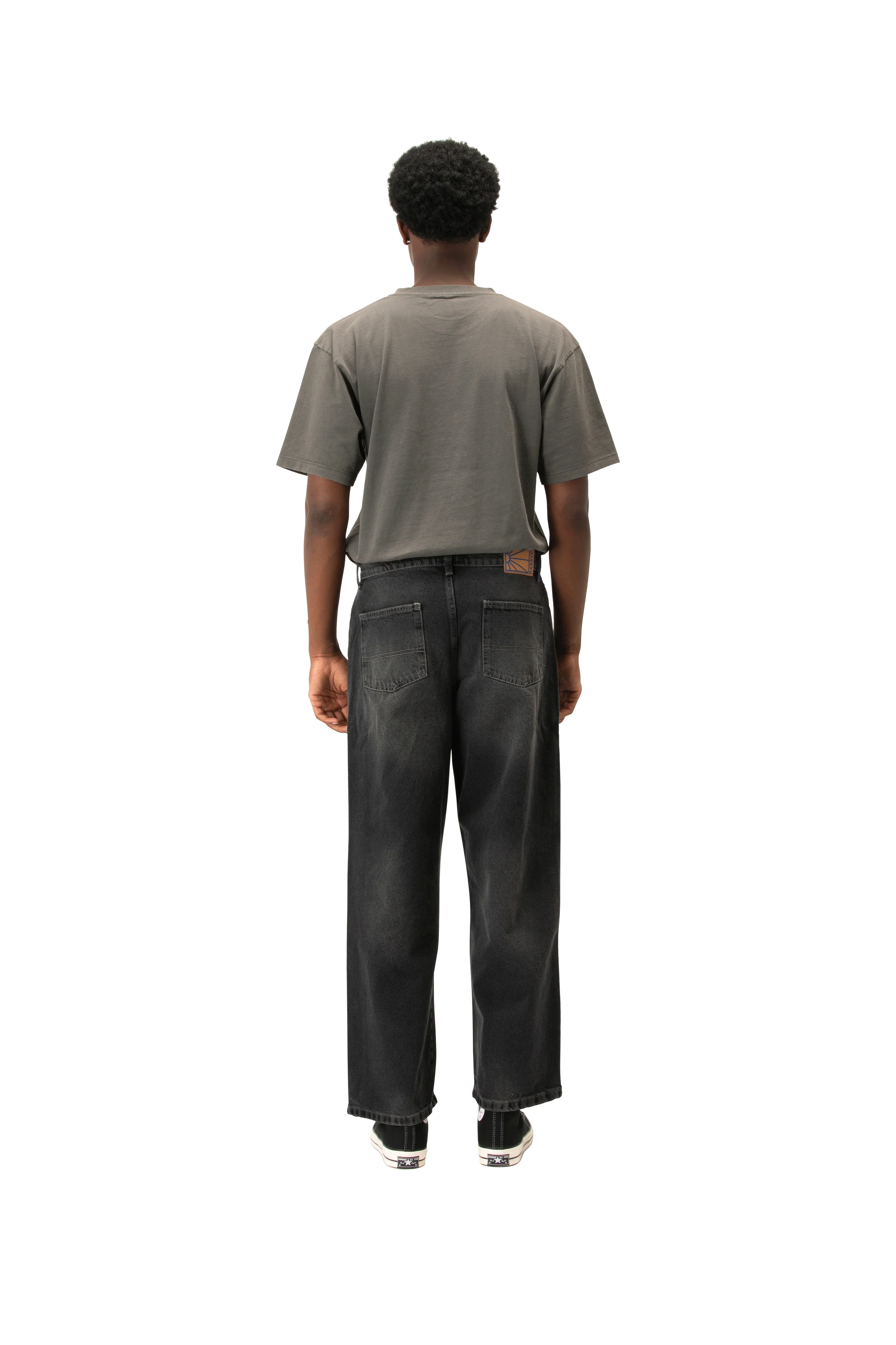 Spot Wash Baggy Denim Pant Woven - Image 3