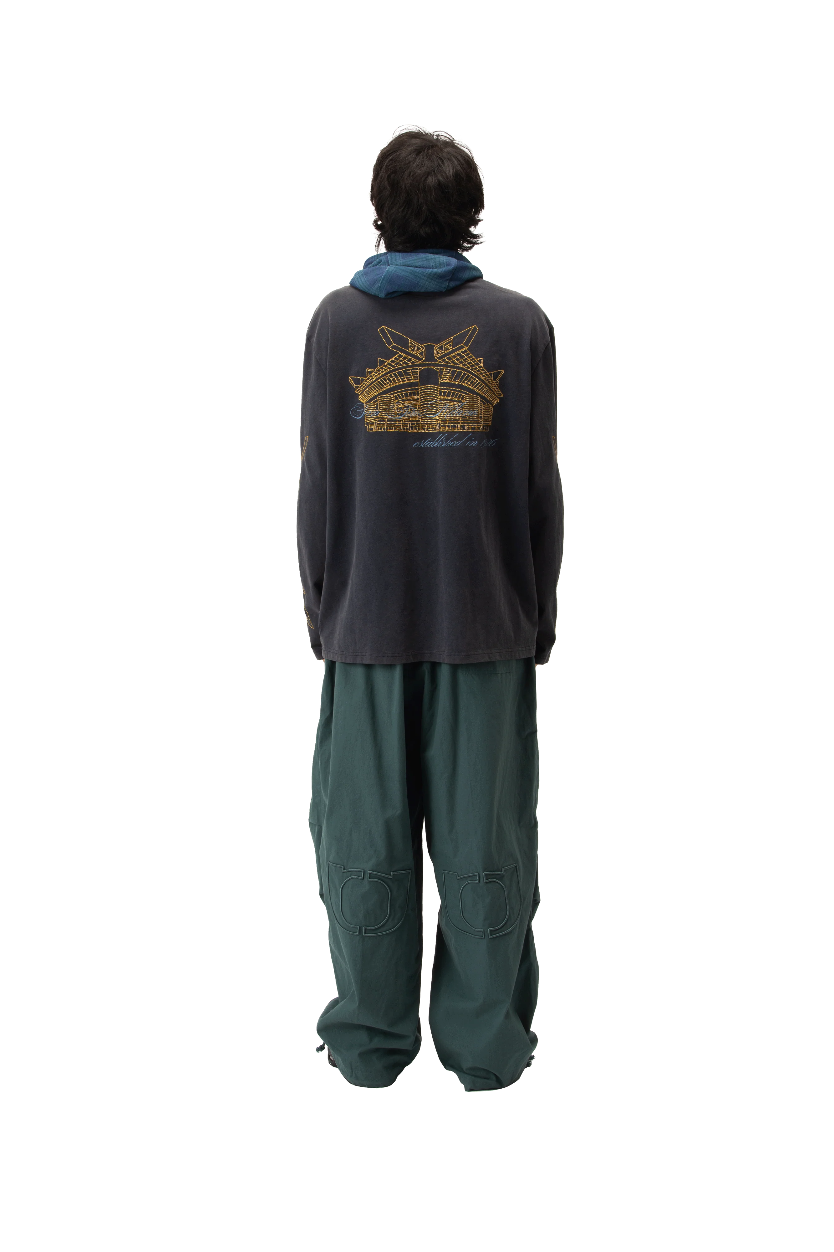 Stadium Longsleeve Hood T-Shirt - Image 3