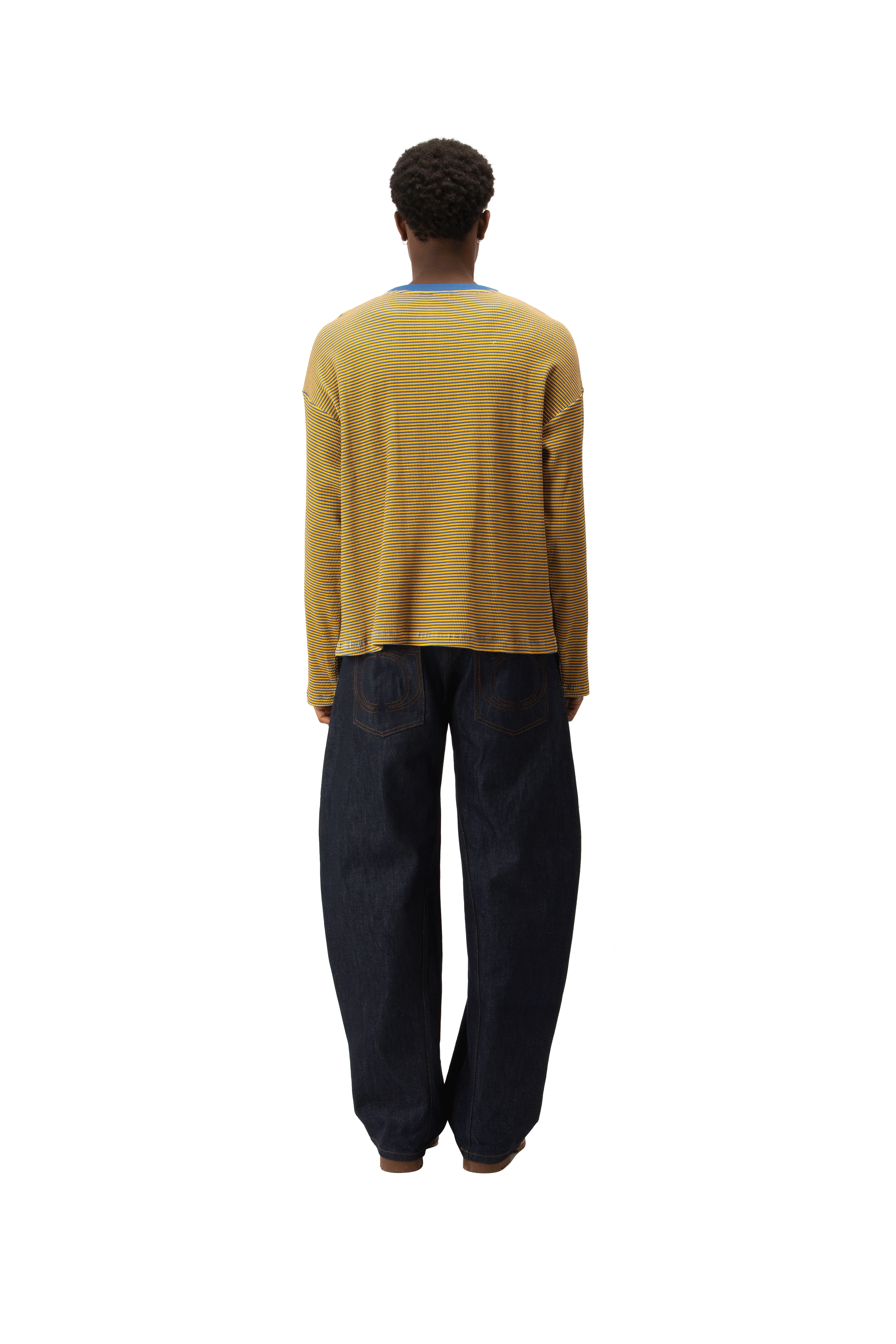 Stripe Waffle Longsleeve Top. - Image 3