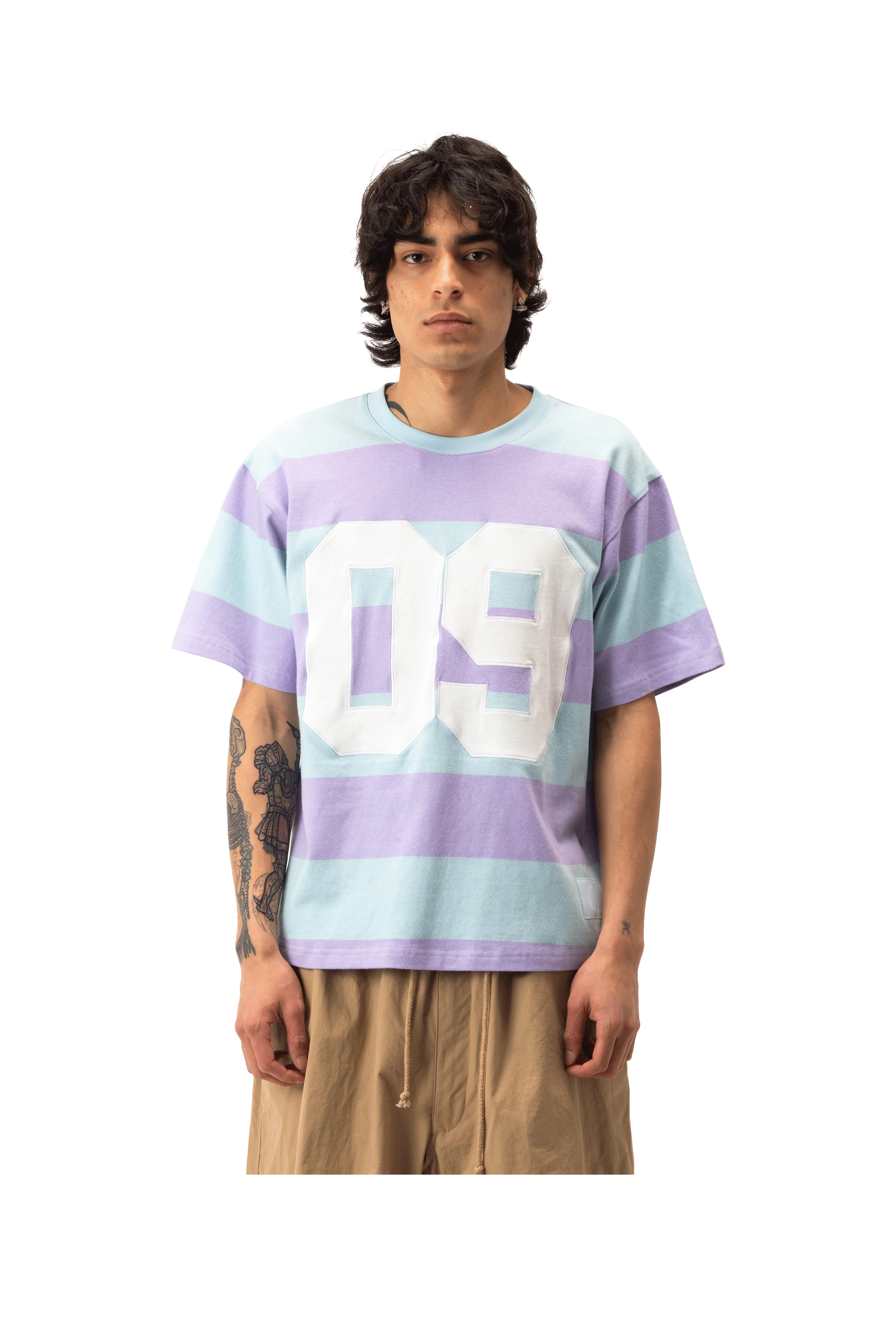 Striped "09" Tee. - Image 8